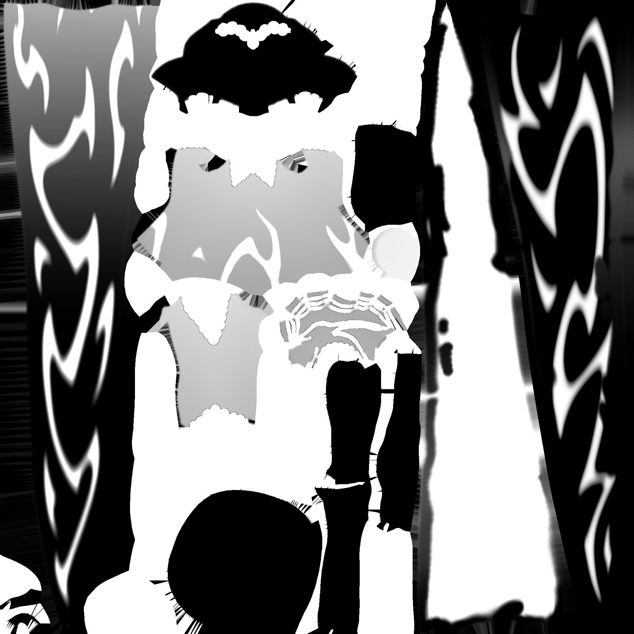 The Witch of a Thousand Blades 3d model for use Low-poly 3D model_40