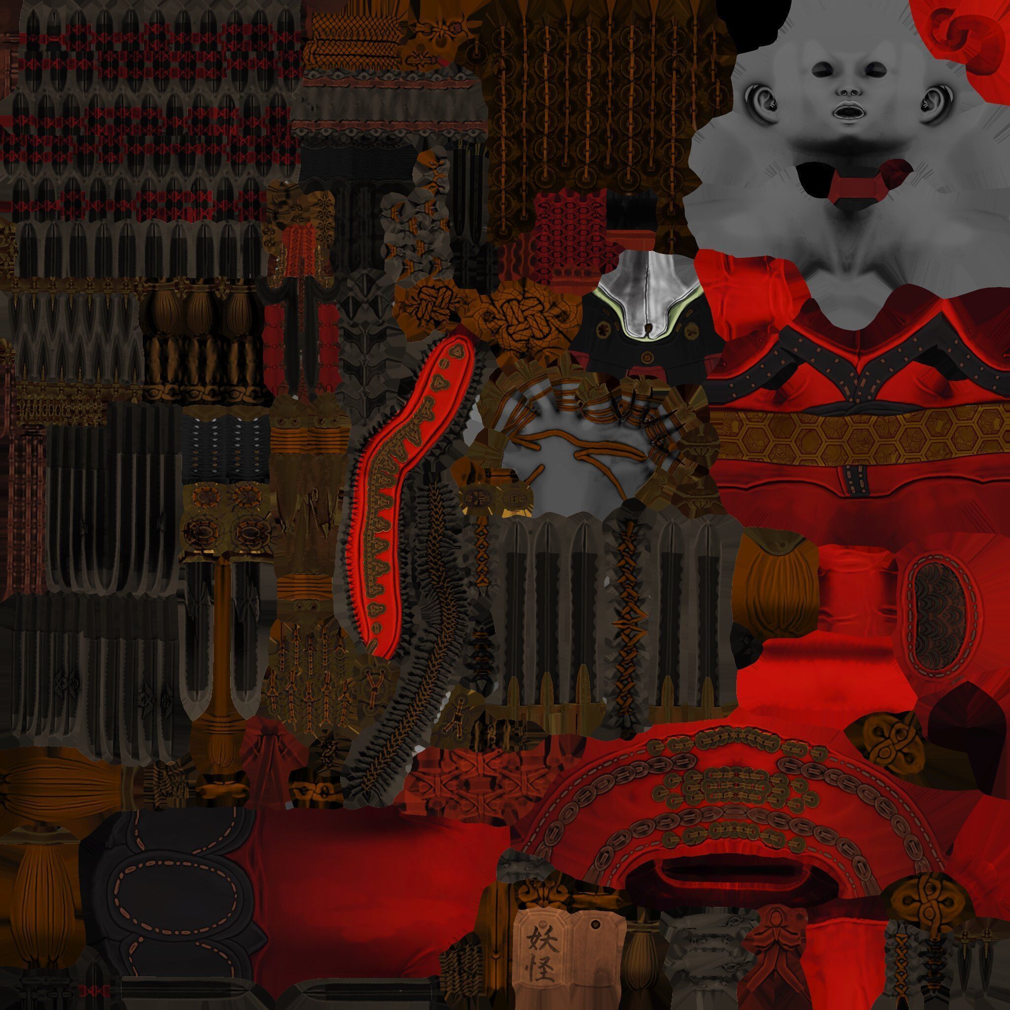 The Witch of a Thousand Blades 3d model for use Low-poly 3D model_16