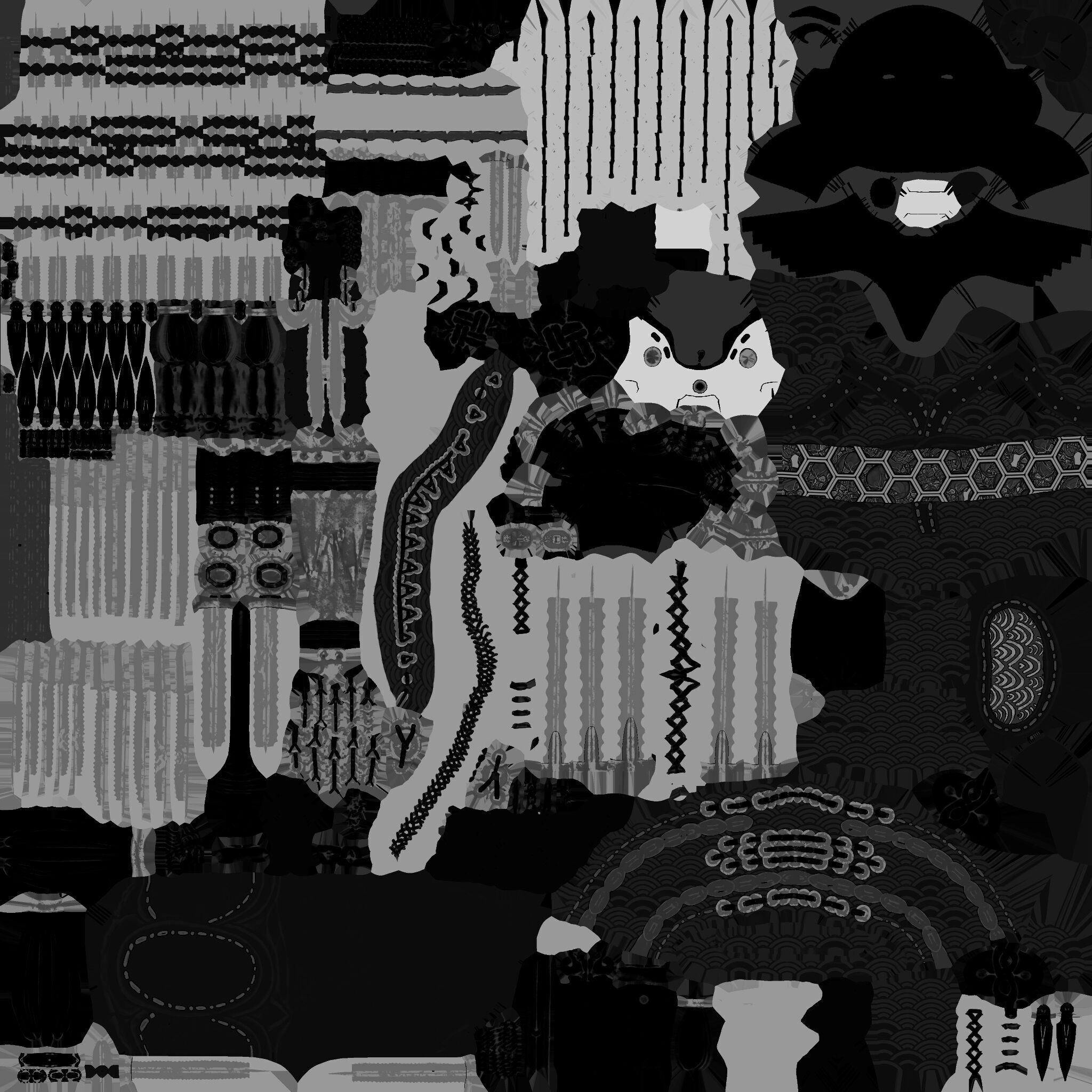 The Witch of a Thousand Blades 3d model for use Low-poly 3D model_17