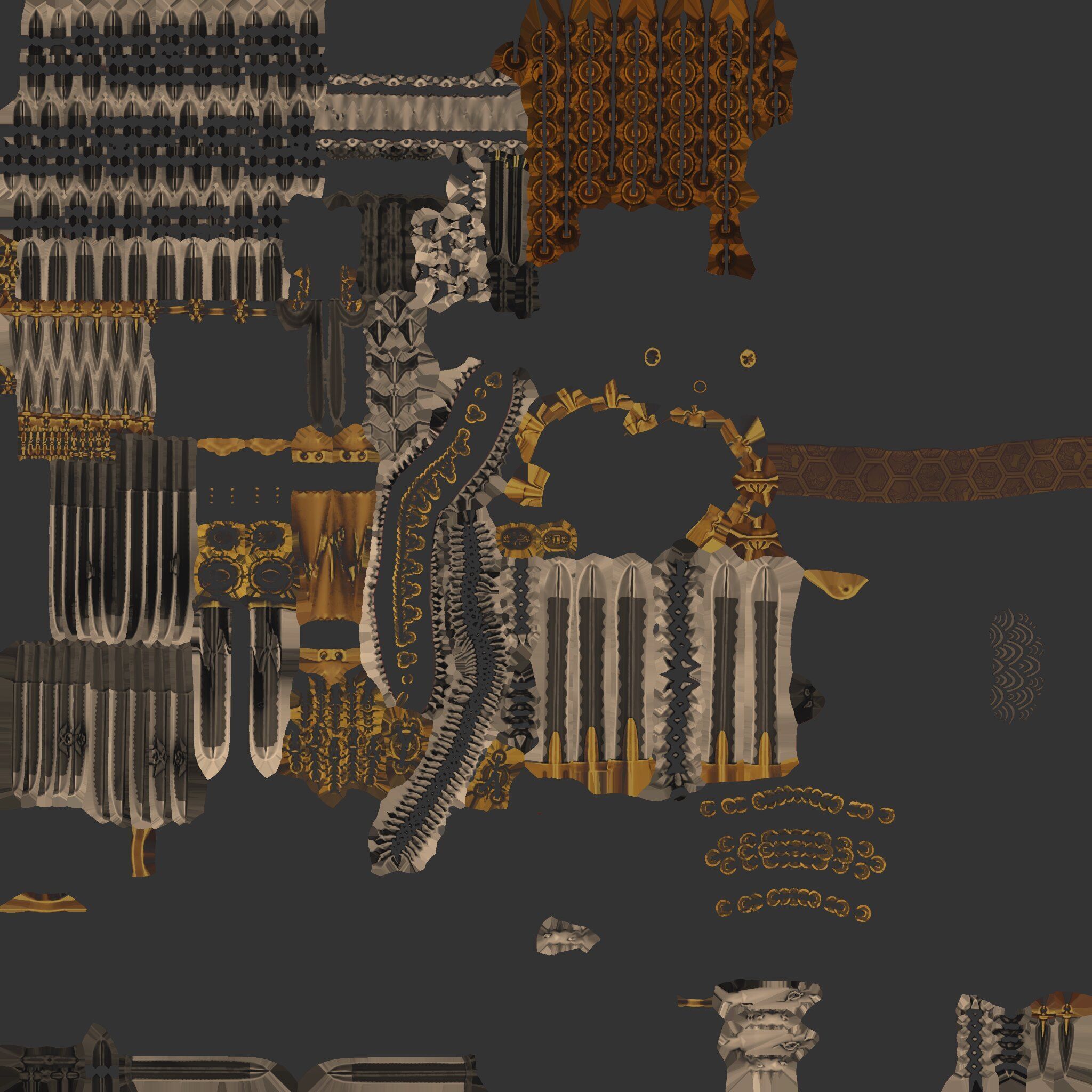 The Witch of a Thousand Blades 3d model for use Low-poly 3D model_22