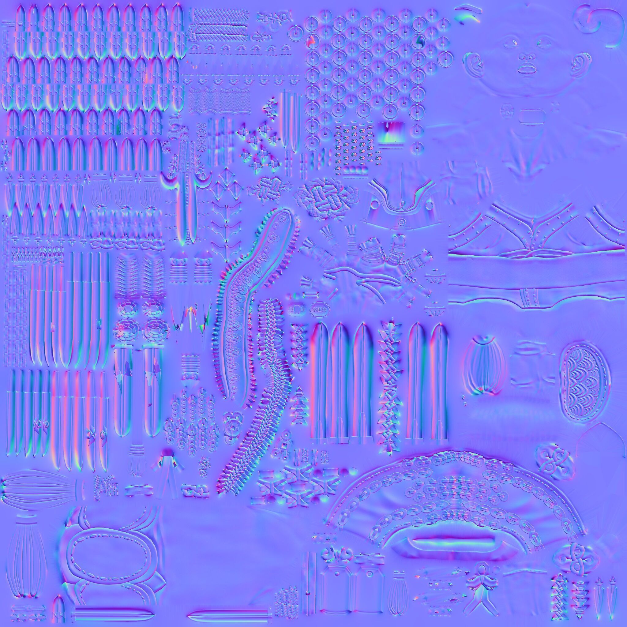 The Witch of a Thousand Blades 3d model for use Low-poly 3D model_18