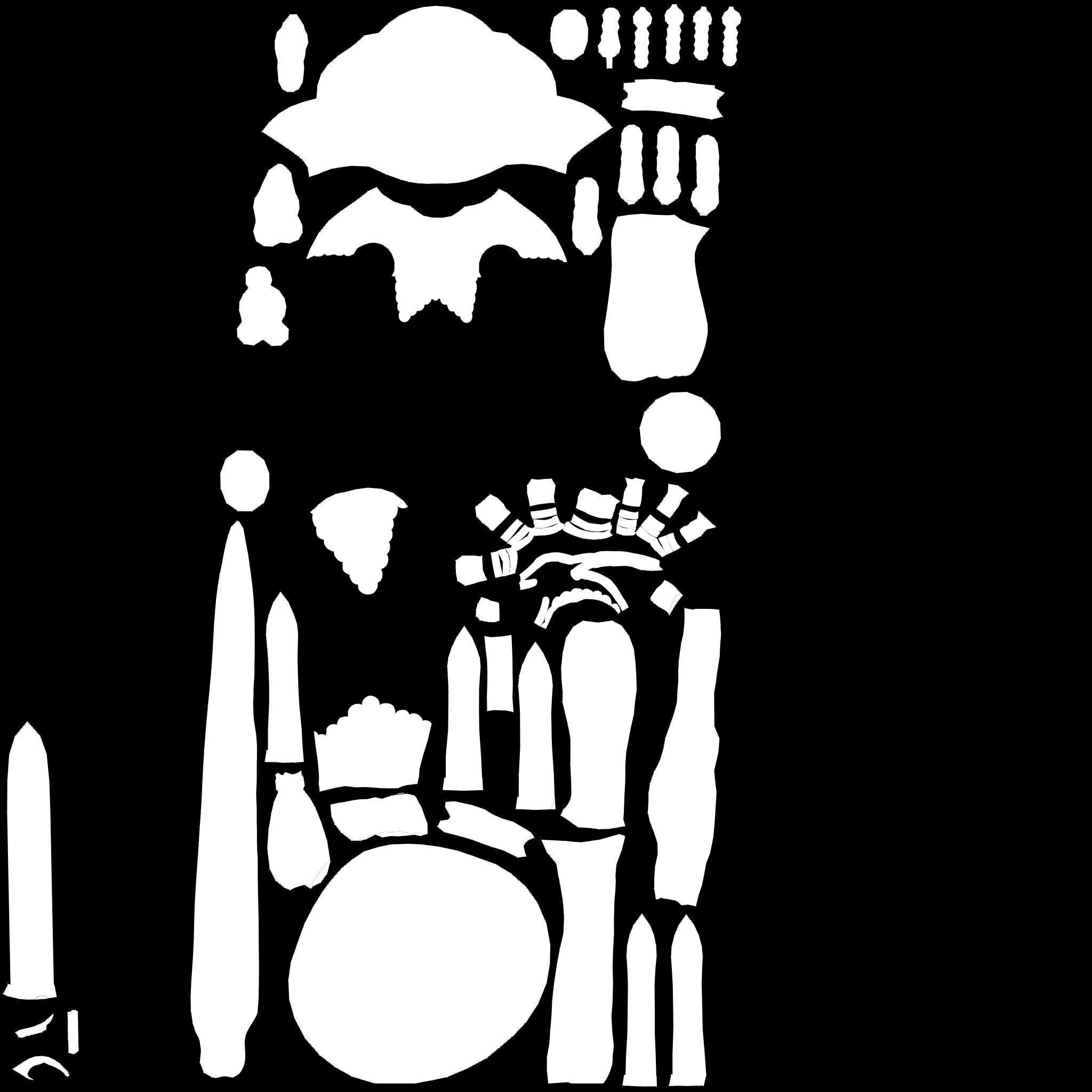 The Witch of a Thousand Blades 3d model for use Low-poly 3D model_46