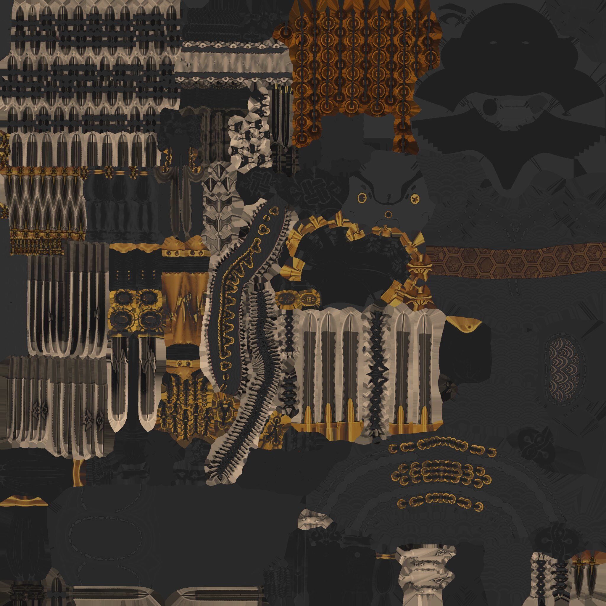 The Witch of a Thousand Blades 3d model for use Low-poly 3D model_19