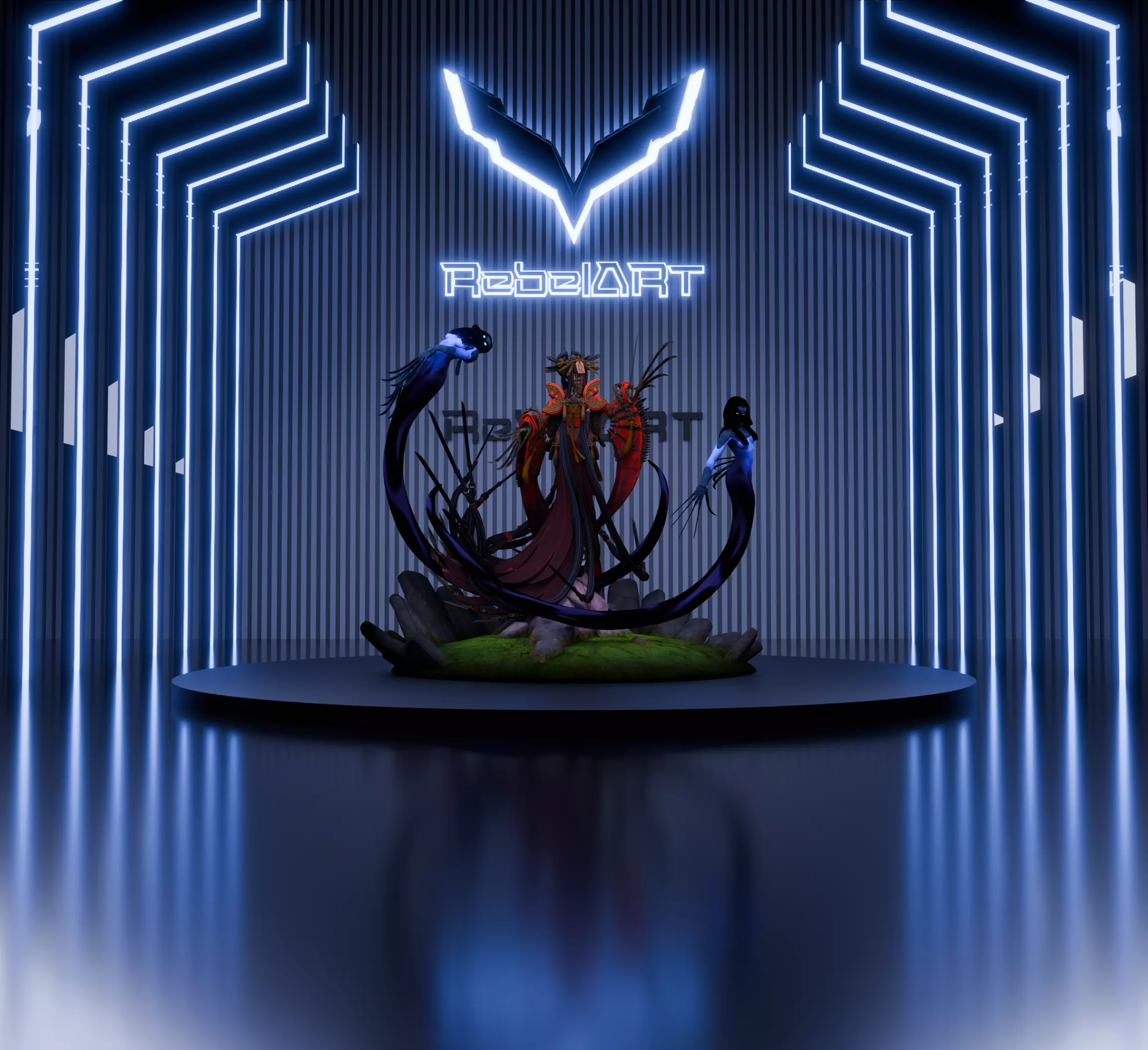 The Witch of a Thousand Blades 3d model for use Low-poly 3D model_0