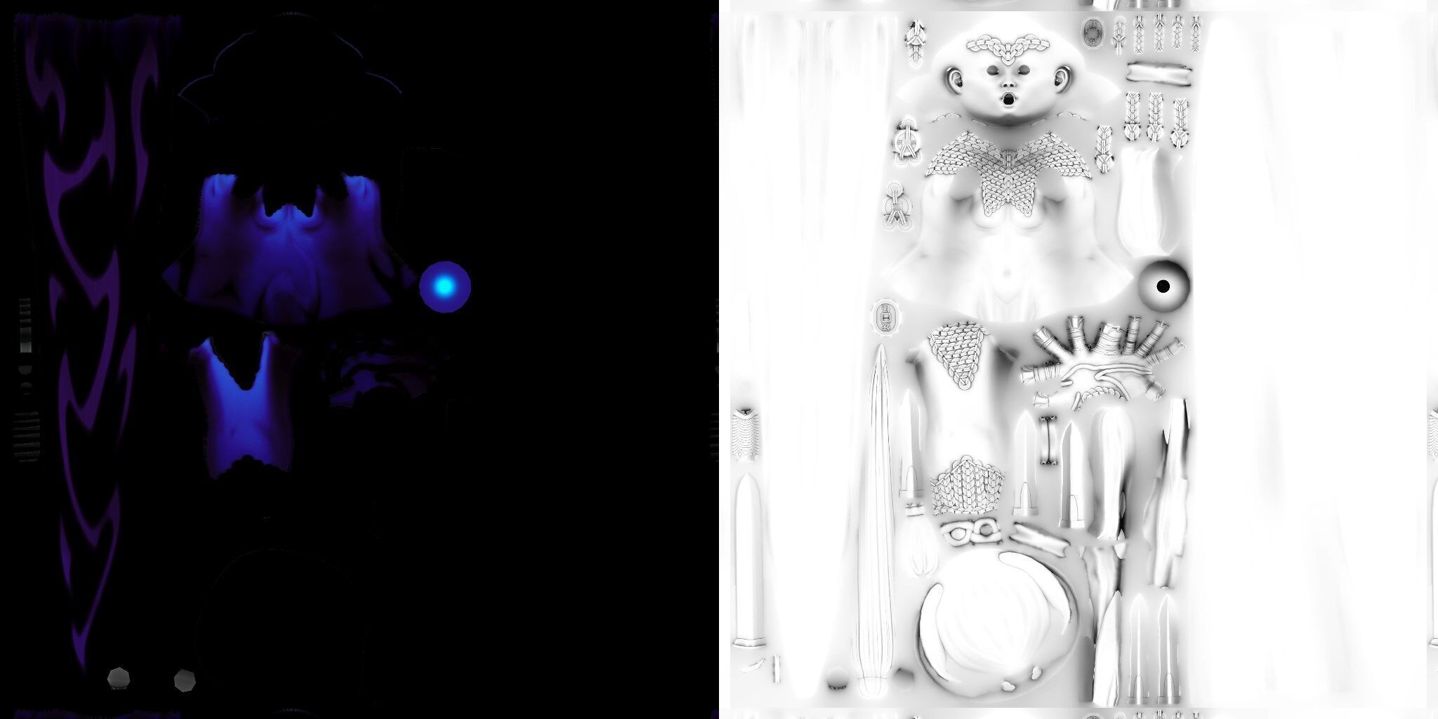 The Witch of a Thousand Blades 3d model for use Low-poly 3D model_45