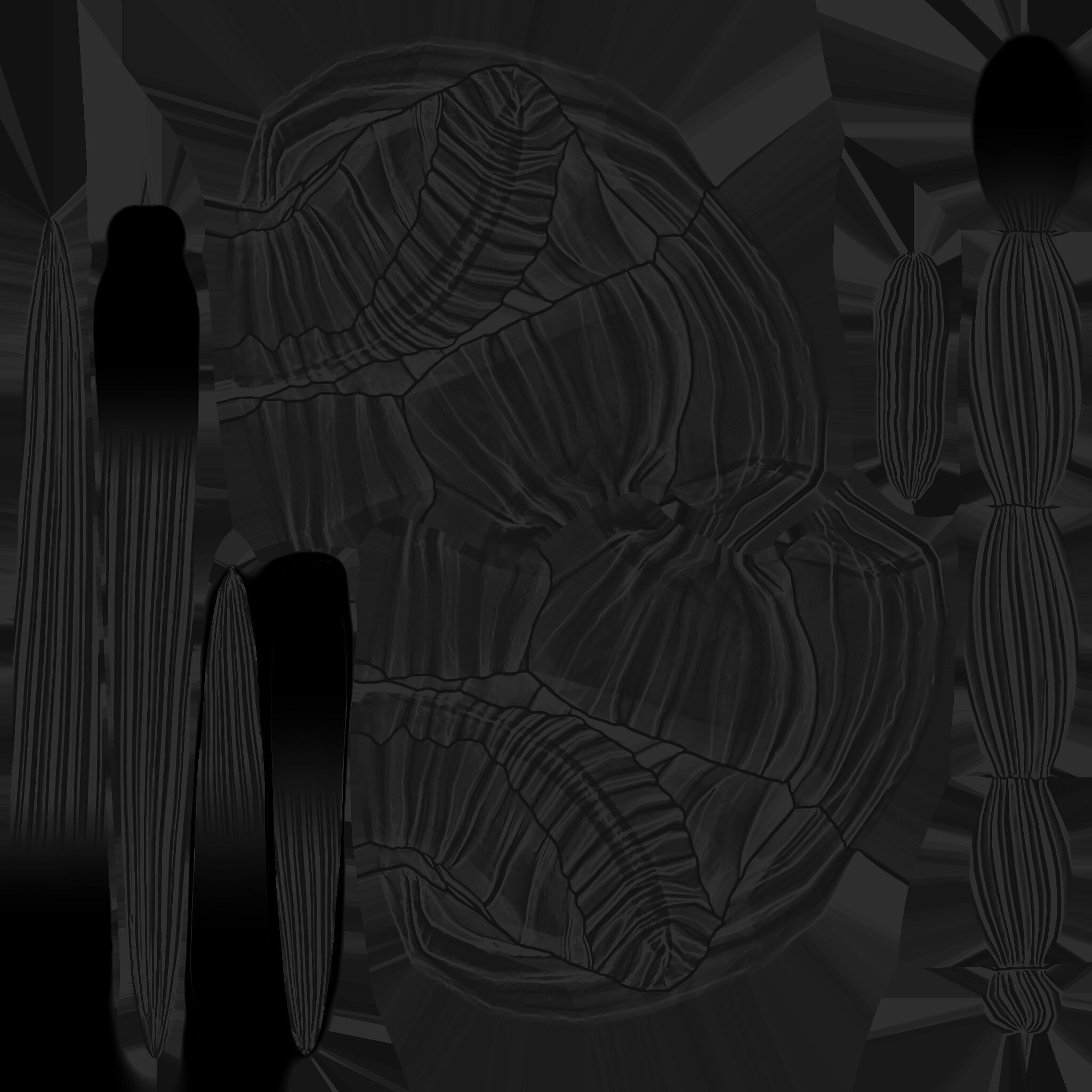 The Witch of a Thousand Blades 3d model for use Low-poly 3D model_32