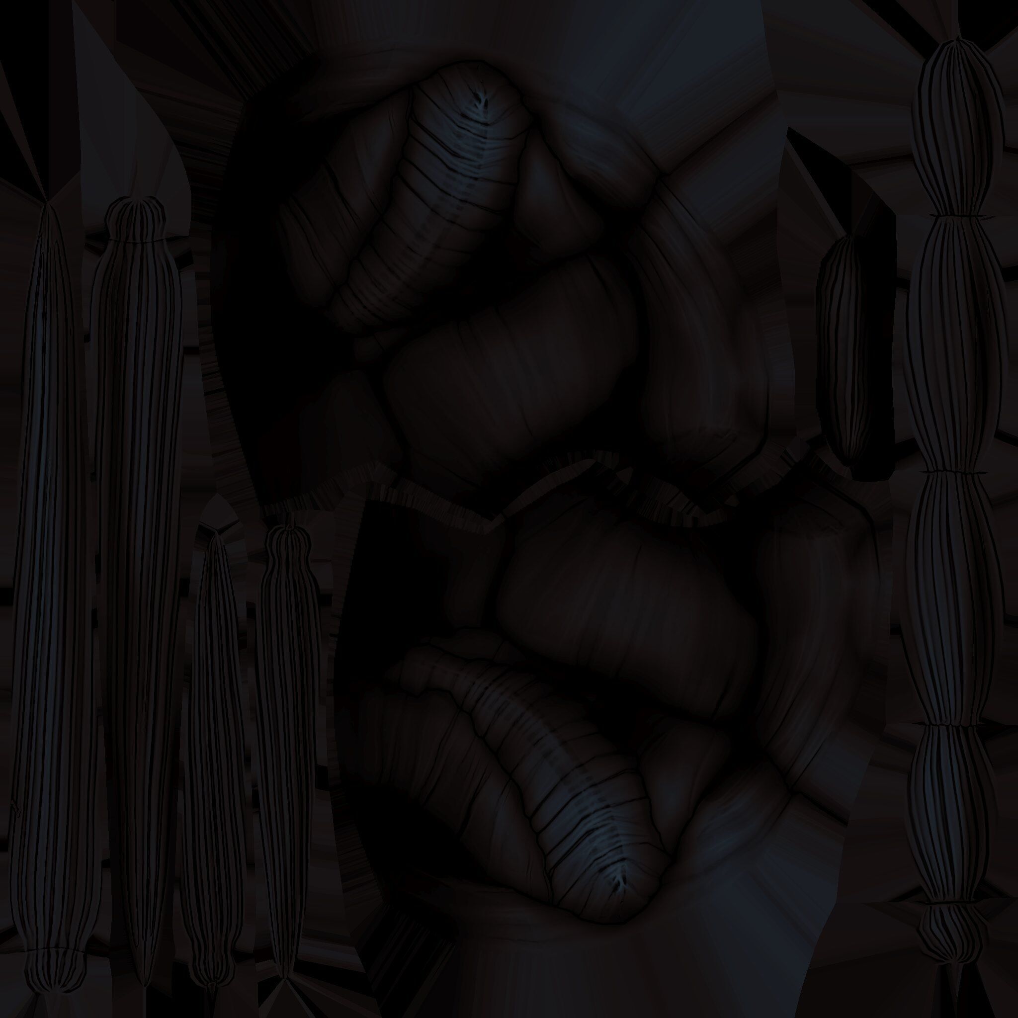 The Witch of a Thousand Blades 3d model for use Low-poly 3D model_31