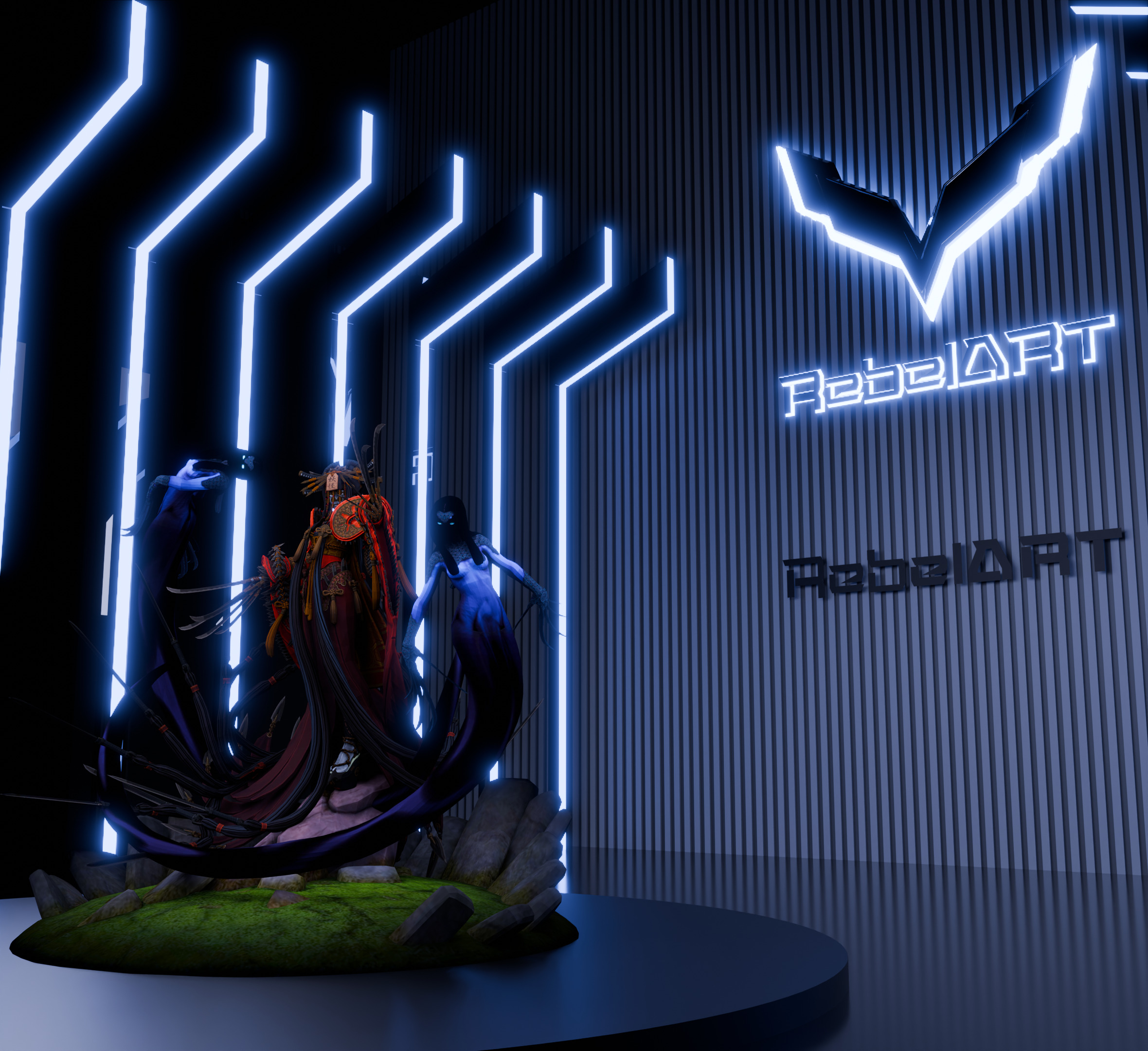 The Witch of a Thousand Blades 3d model for use Low-poly 3D model_2