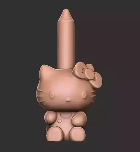 Hello Kitty Inspired candle design - 3d printing model