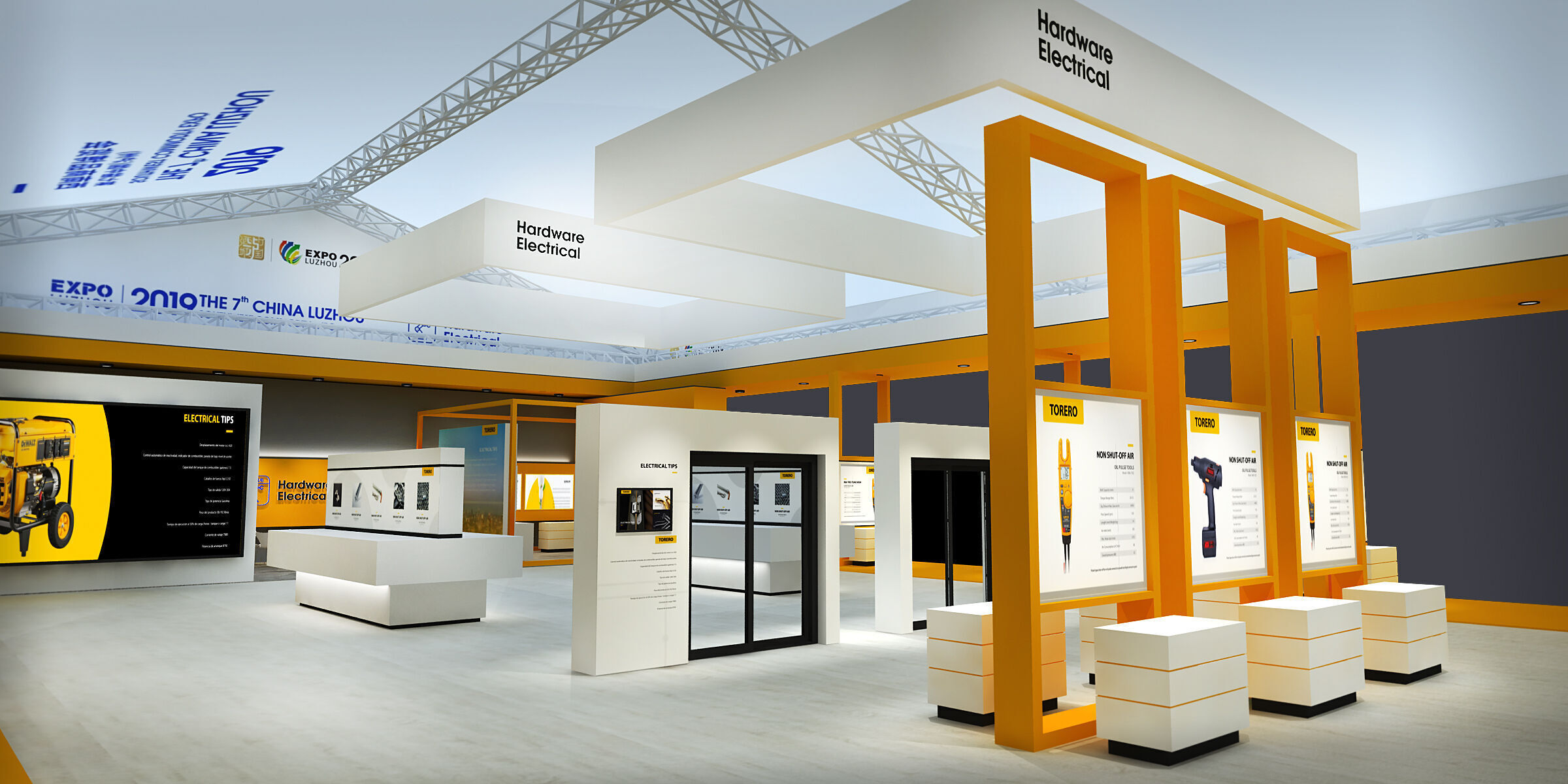 stall Low-poly 3D model_1