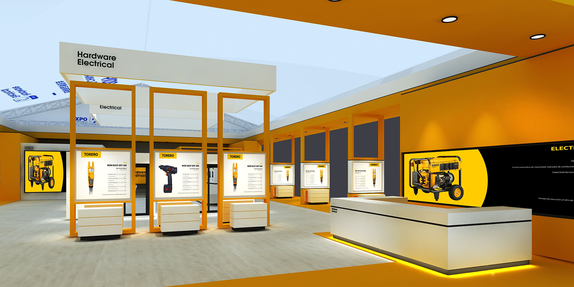 stall Low-poly 3D model_10