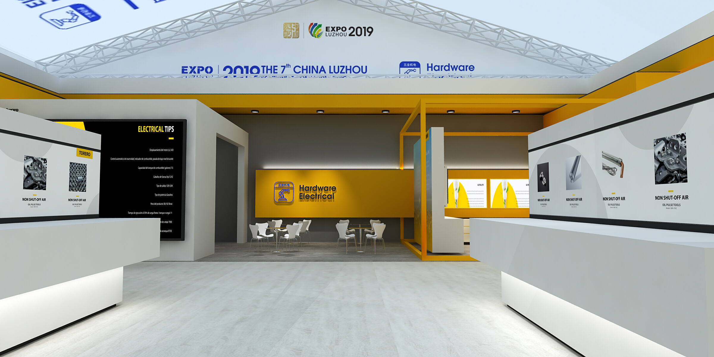 stall Low-poly 3D model_9