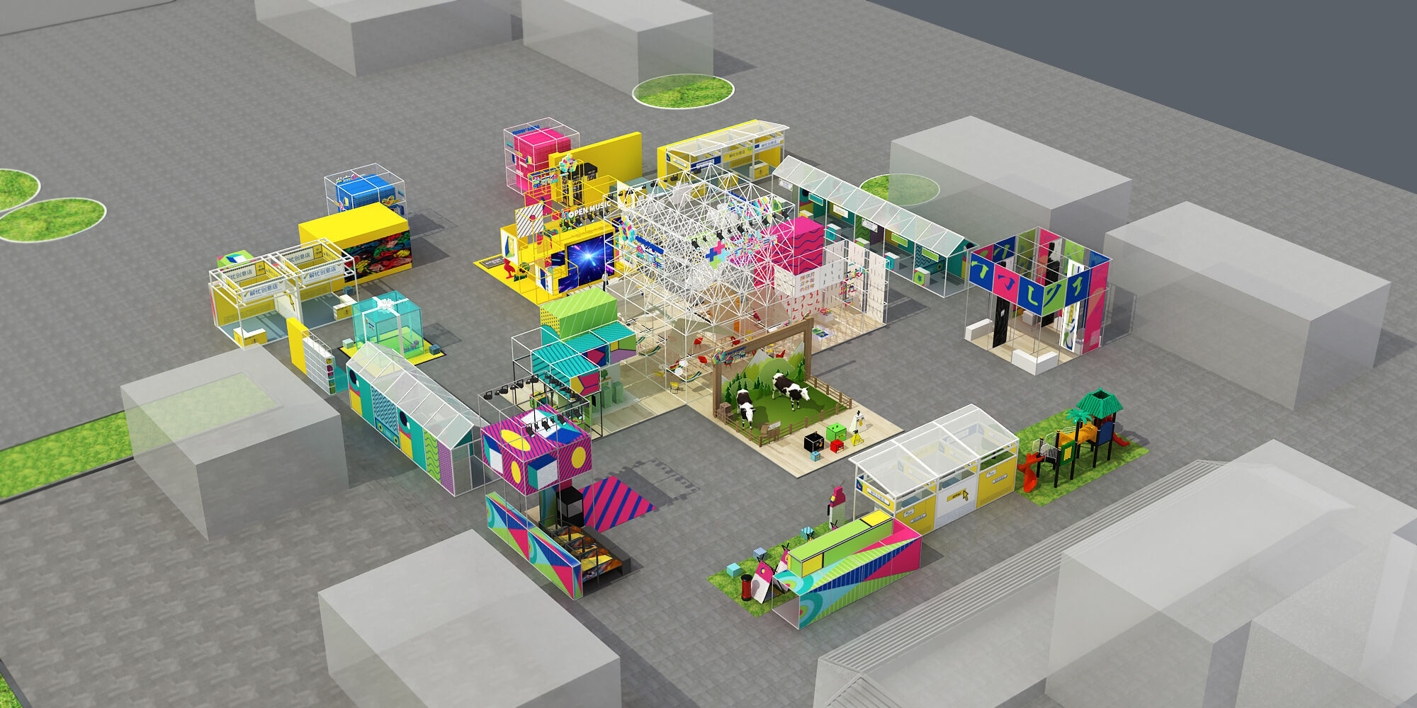 site of activity Low-poly 3D model_1