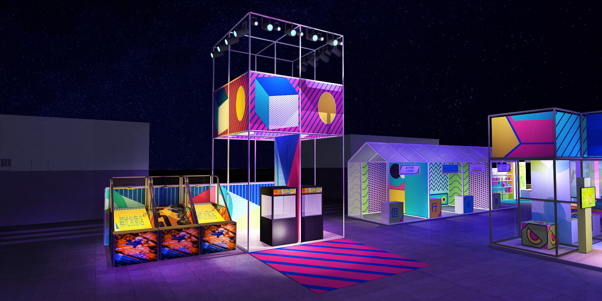 stall Low-poly 3D model_6