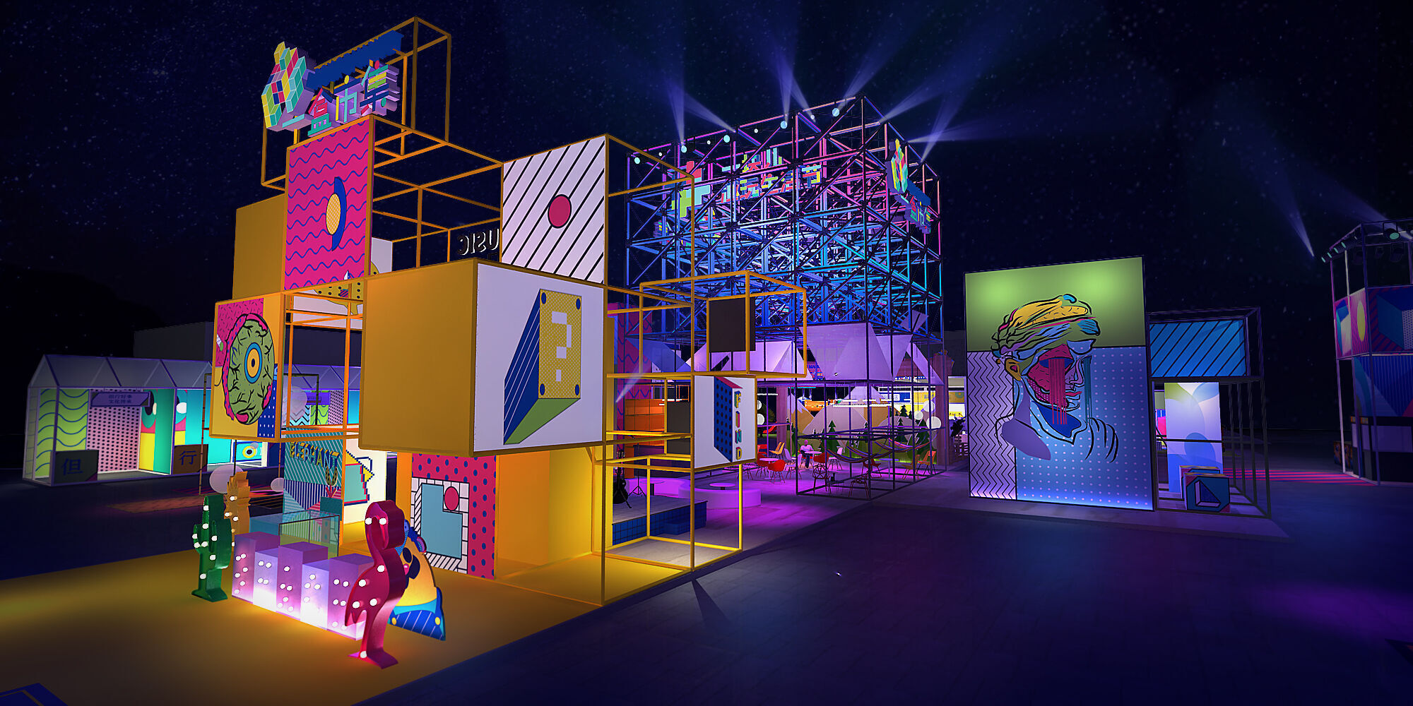 stall Low-poly 3D model_12