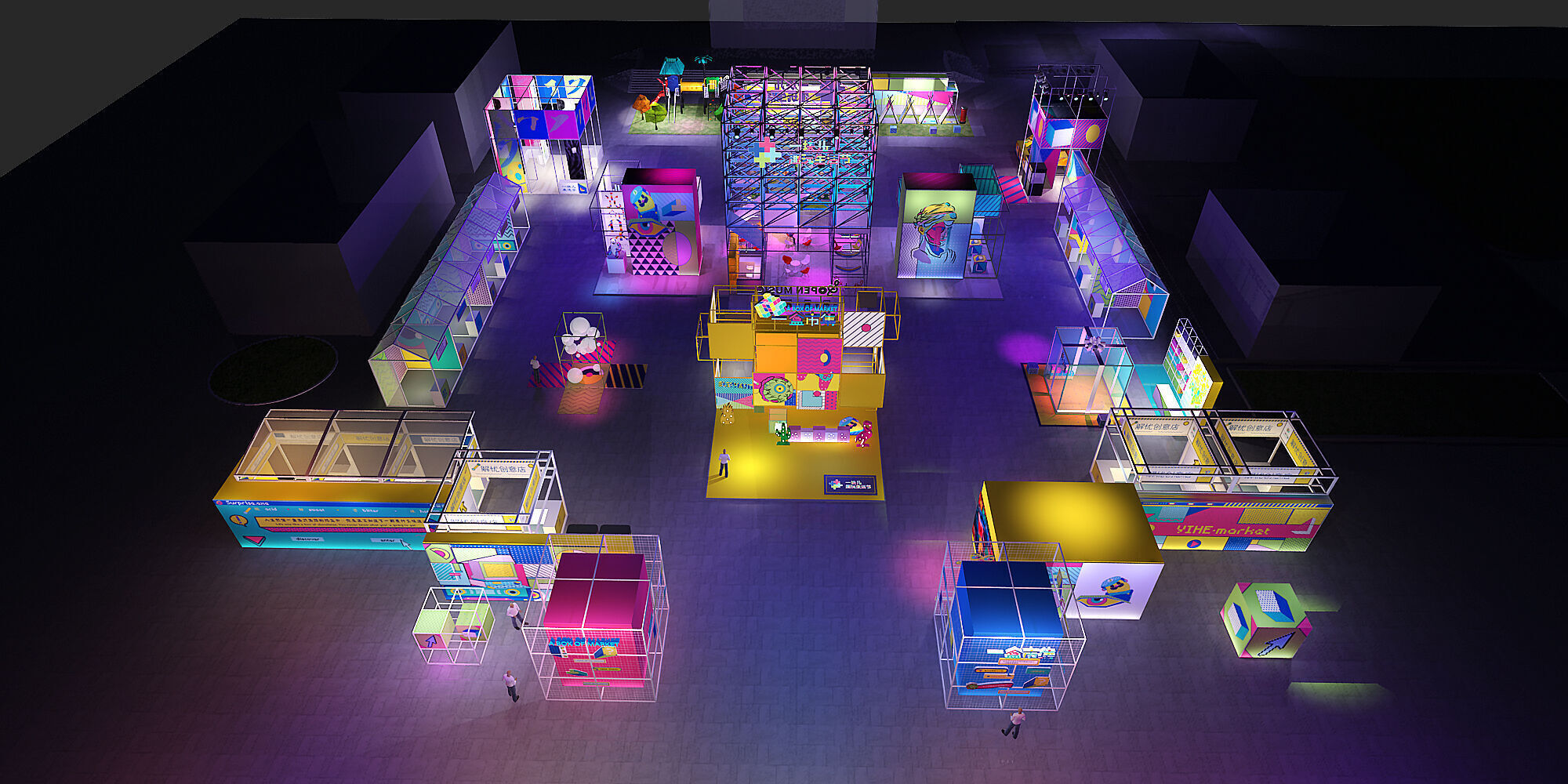 stall Low-poly 3D model_10