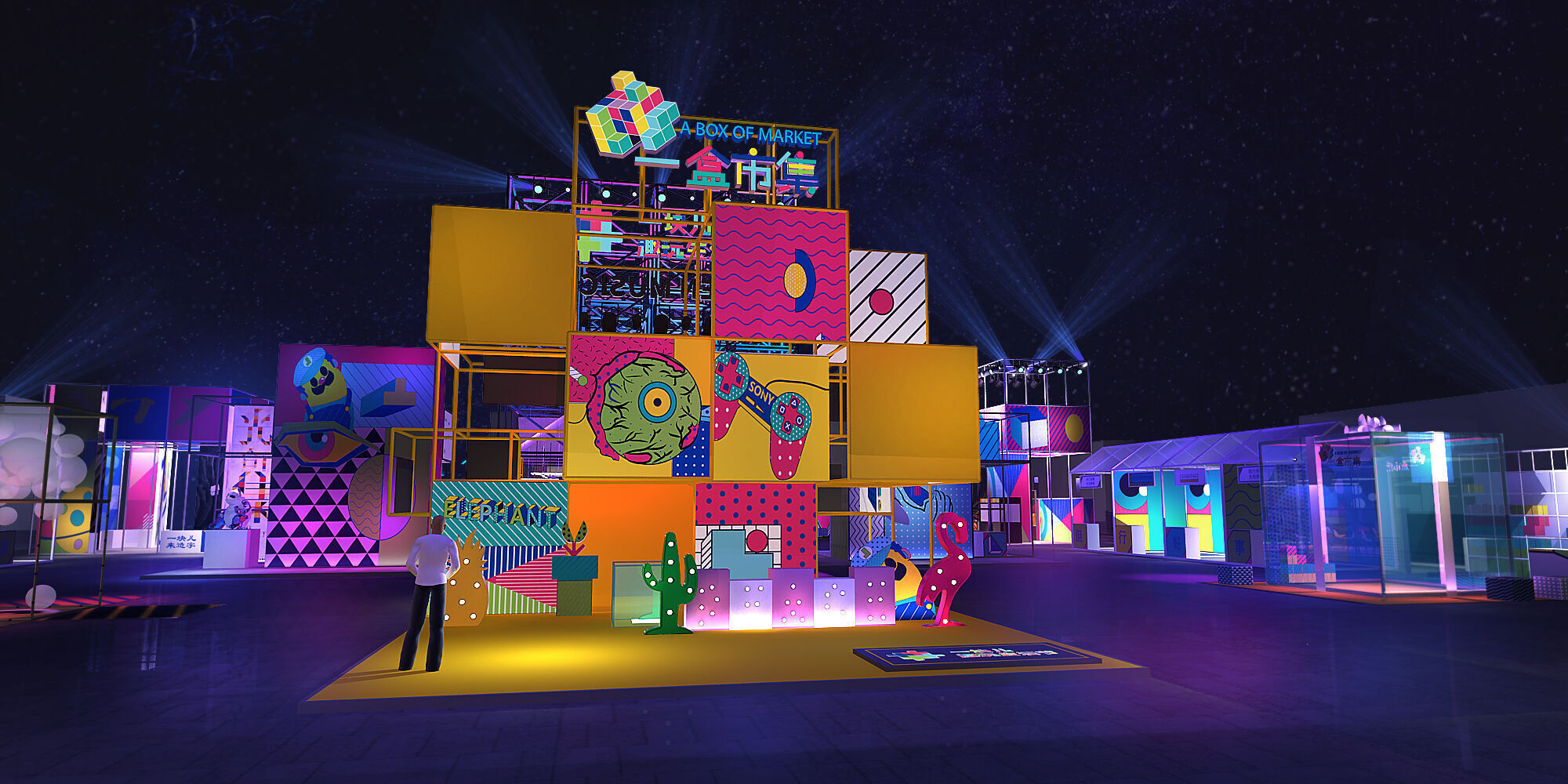 stall Low-poly 3D model_18