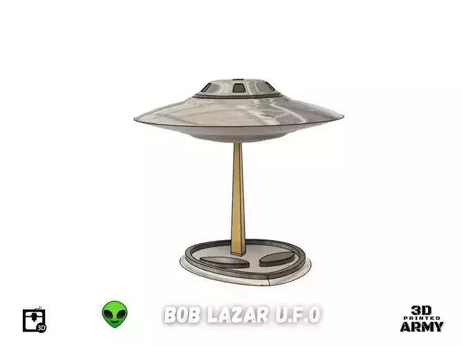 Bob lazar  inspired UFO  Flying saucer    3D print model