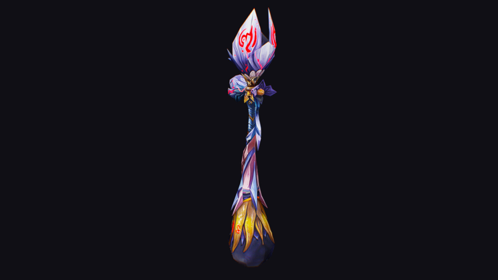 Magic Wand Rod Stick Fairy Staff Scepter Inventory Item Low-poly 3D model_2