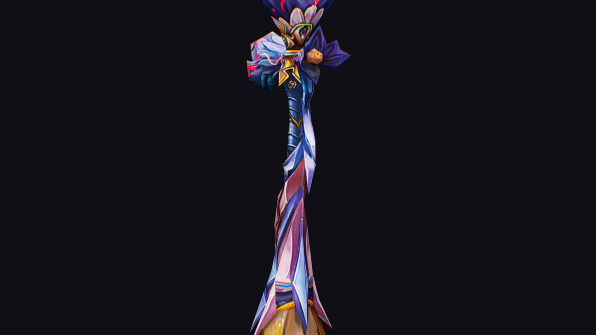 Magic Wand Rod Stick Fairy Staff Scepter Inventory Item Low-poly 3D model_12