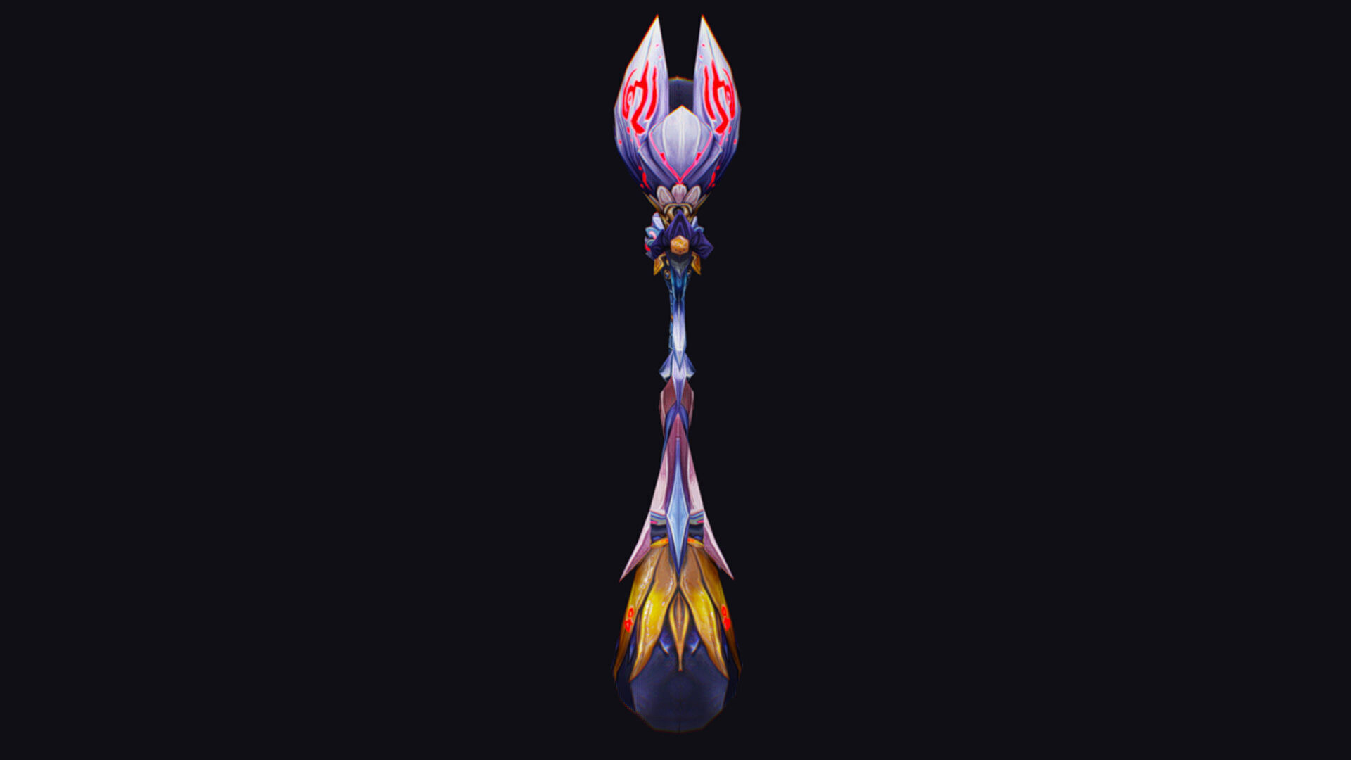 Magic Wand Rod Stick Fairy Staff Scepter Inventory Item Low-poly 3D model_3