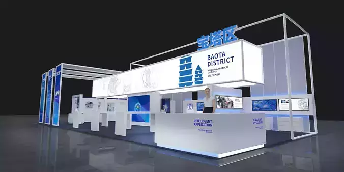 stall Low-poly 3D model stall Low-poly 3D model