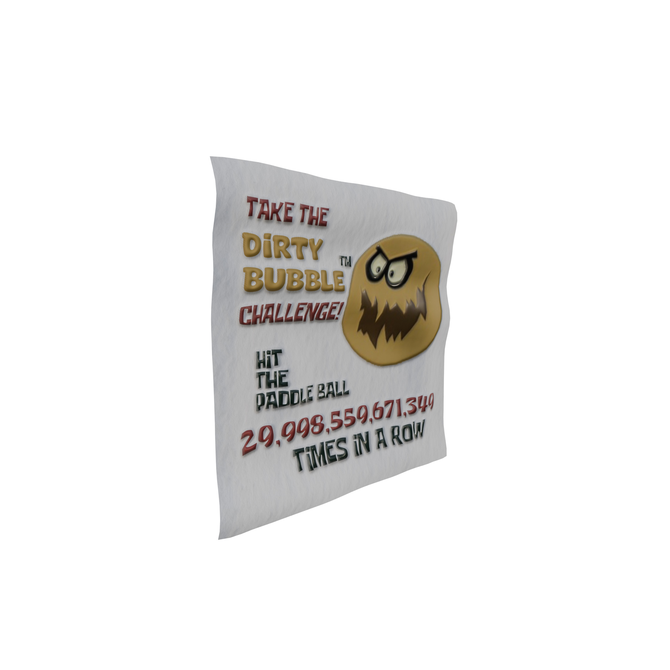 Paddle Ball Set Inspired By Spongebob Squarepants 3D model_11