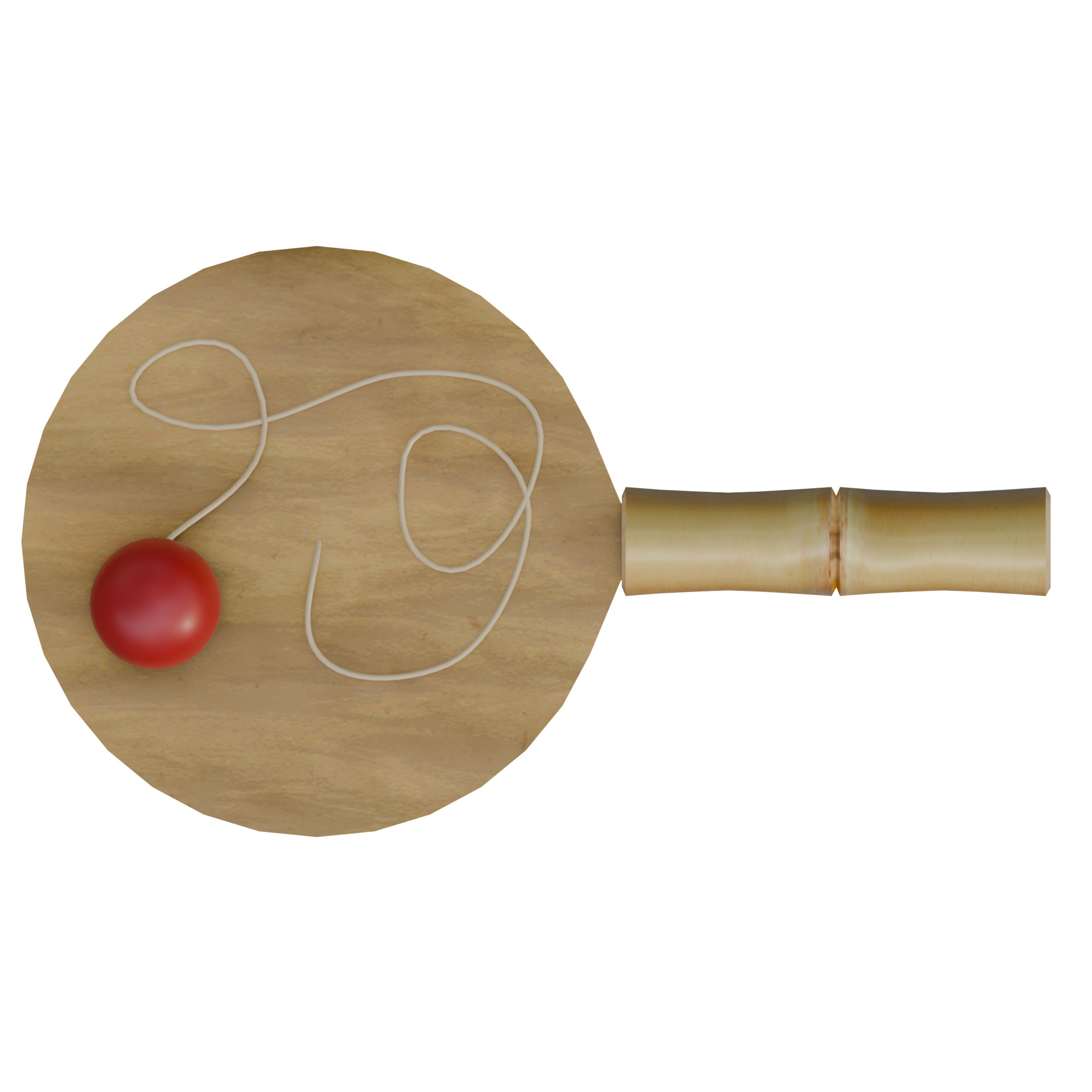 Paddle Ball Set Inspired By Spongebob Squarepants 3D model_1