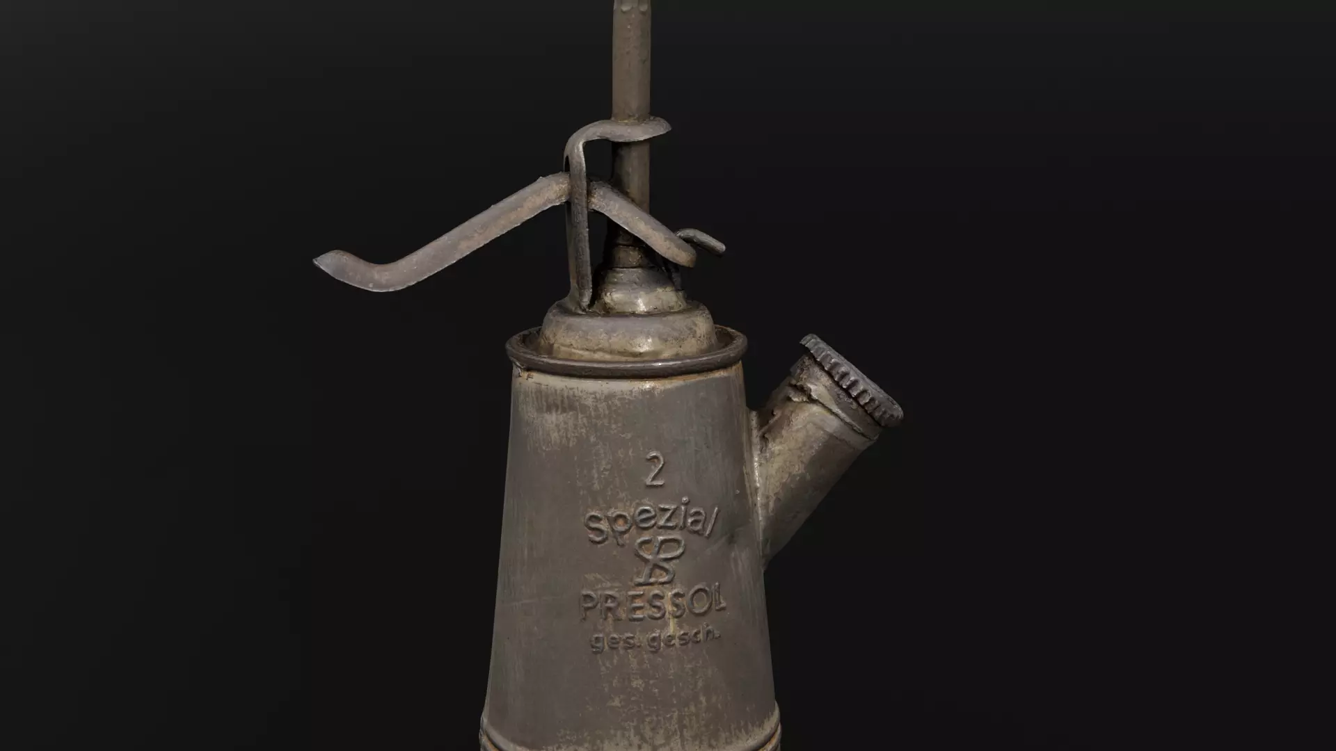 Oil can vintage Low-poly 3D model