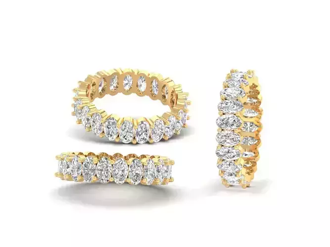 CUSTOM DIAMOND RING - OVAL FANCY DIAMOND SOLITAIRE RING