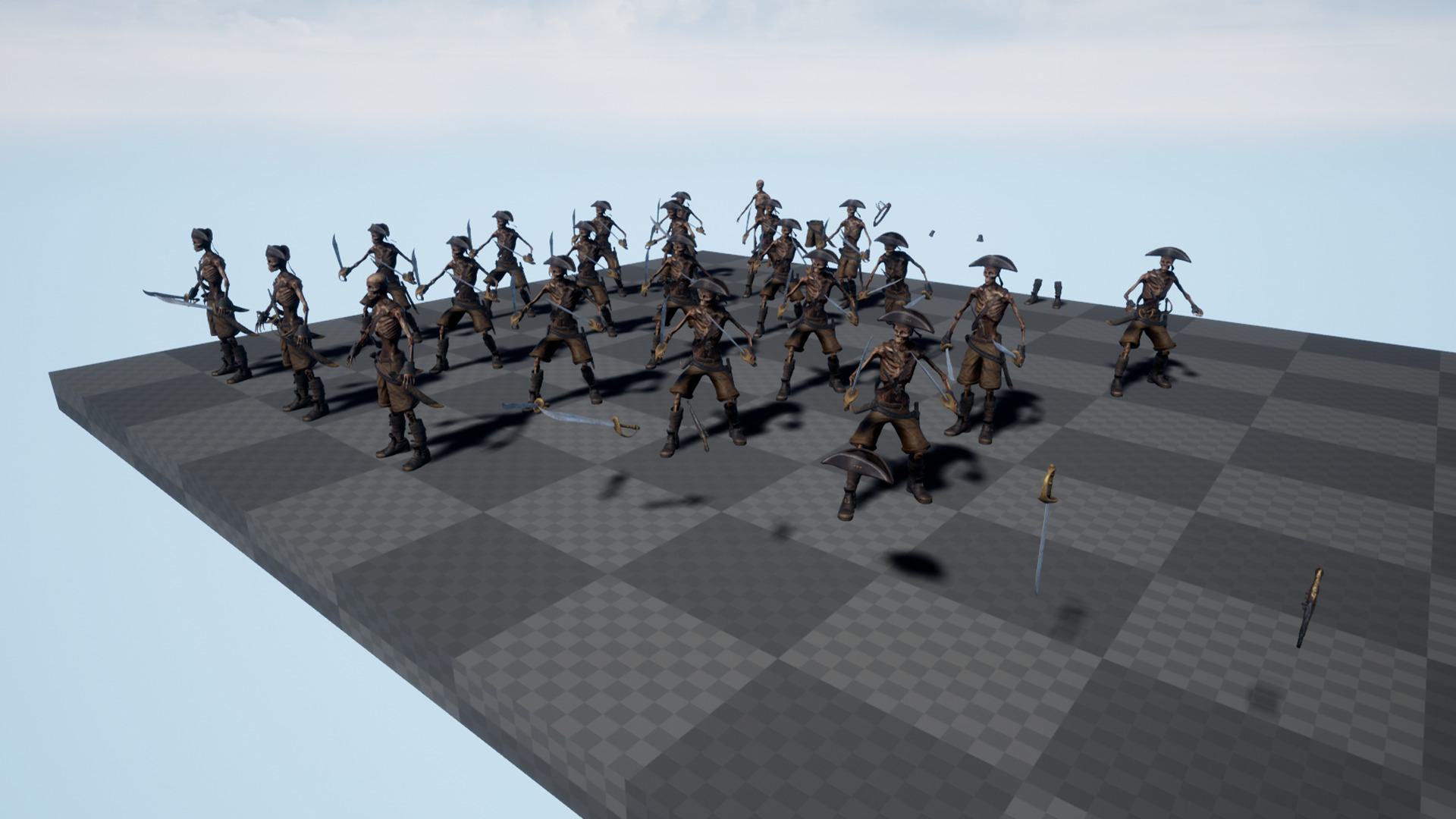 PIRATE SKELETON 2 A  Low-poly 3D model_14