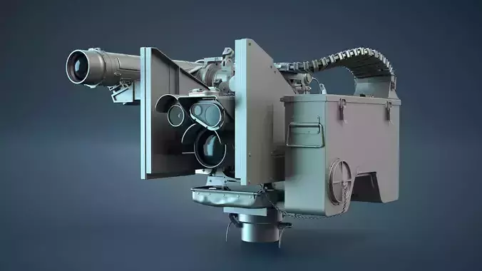 M153 CROWS RWS High-Poly 3D model