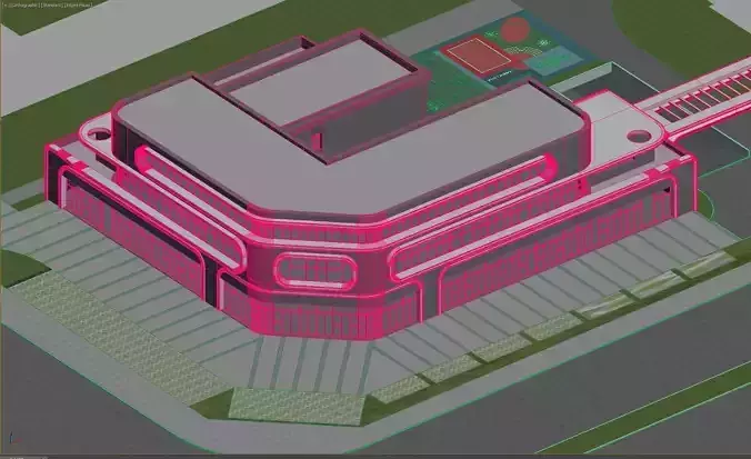 Commercial buildings on the street