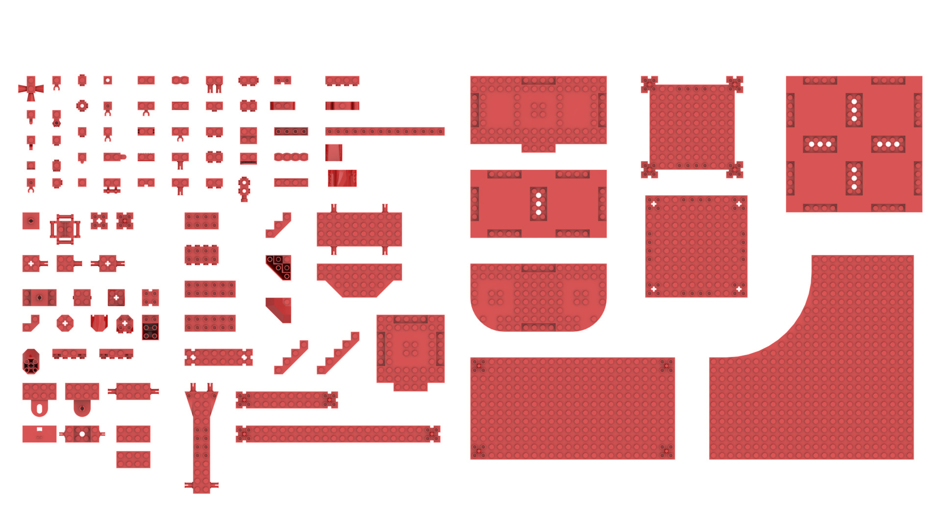 TwindBricks3D - 100 Bricks Modifield collection 3D print model_1