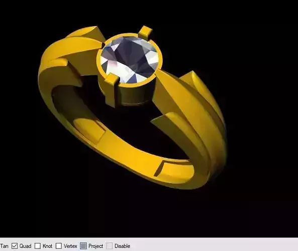 solitaire ring 3dm file