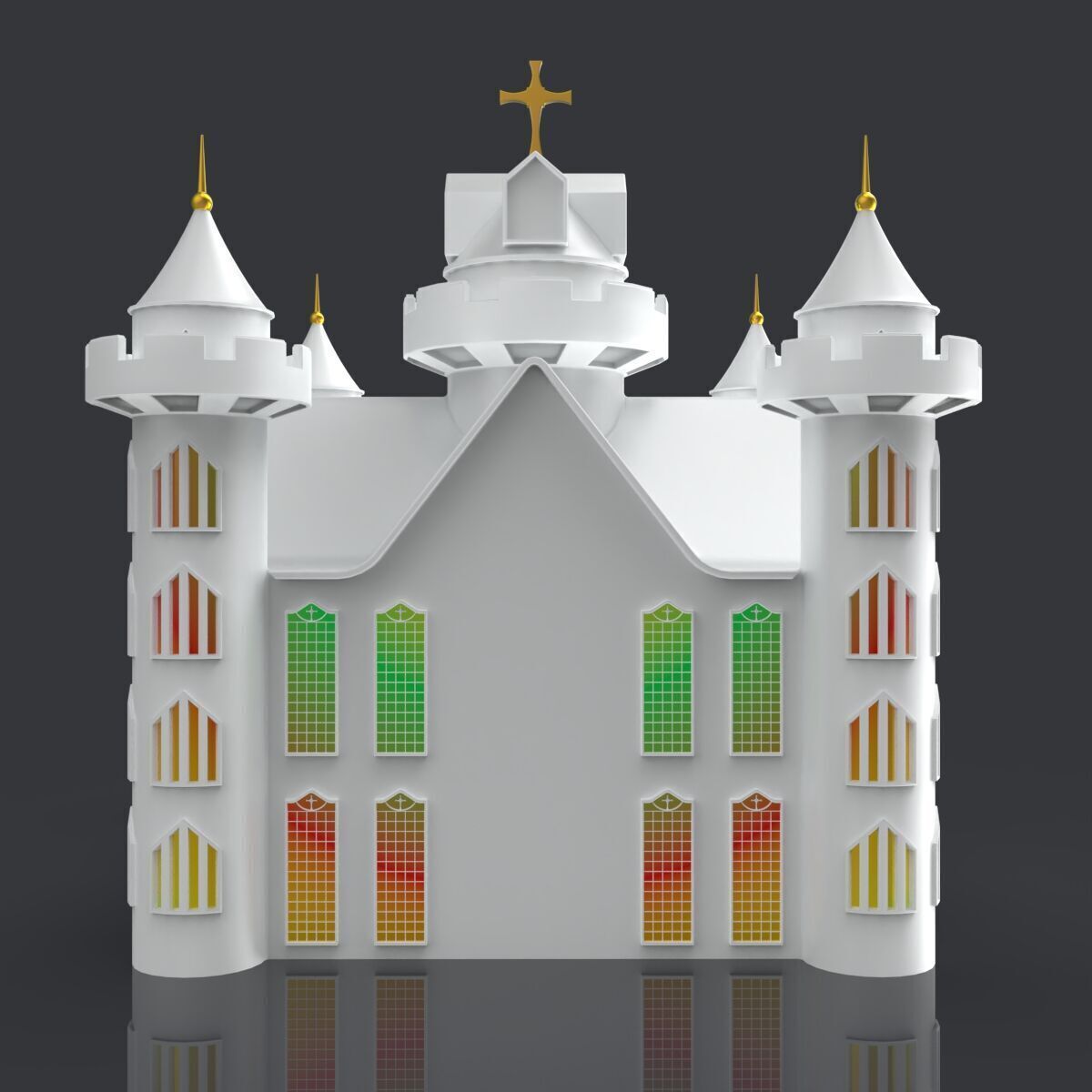 Church 3D Model 3d Printing 3D print model_6