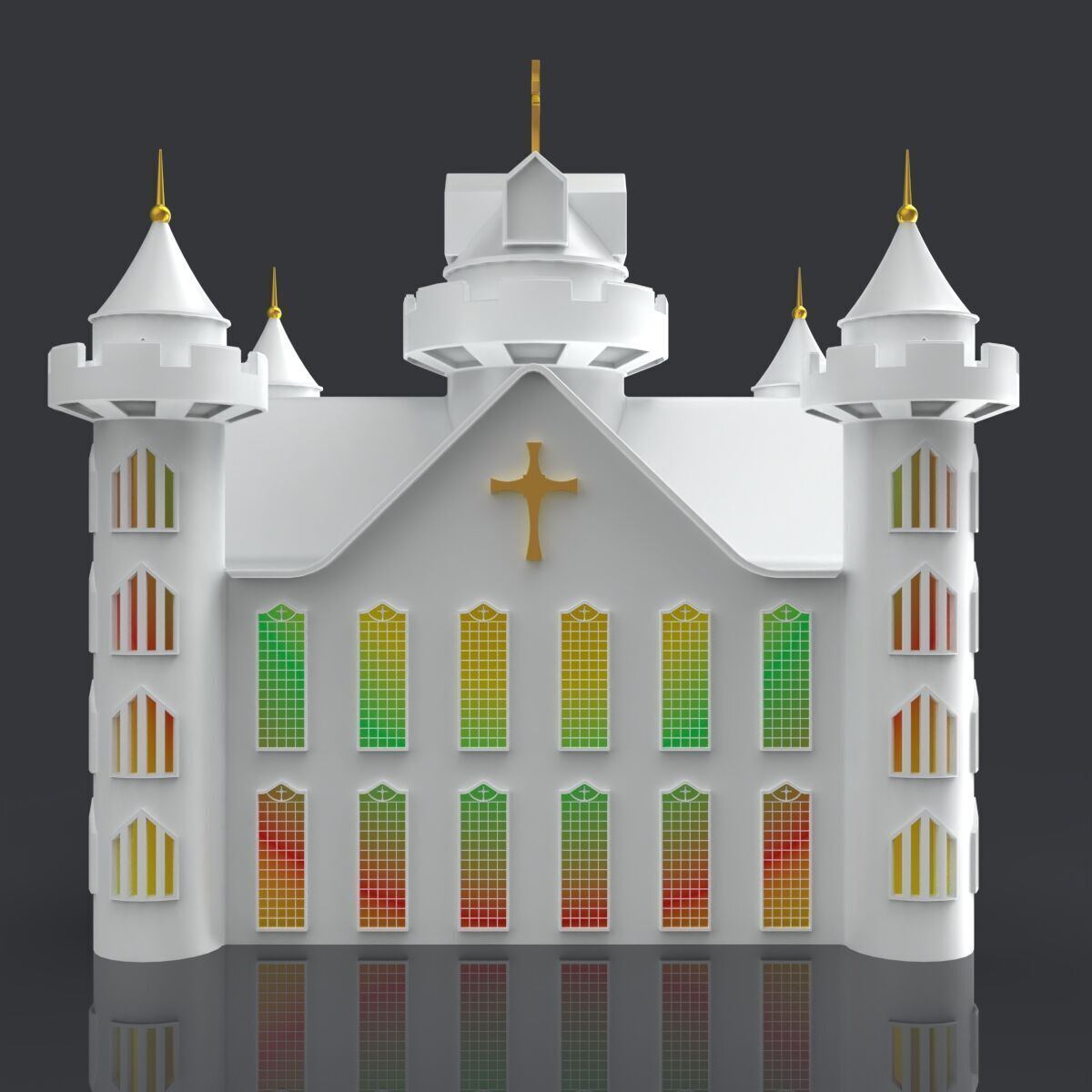 Church 3D Model 3d Printing 3D print model_4