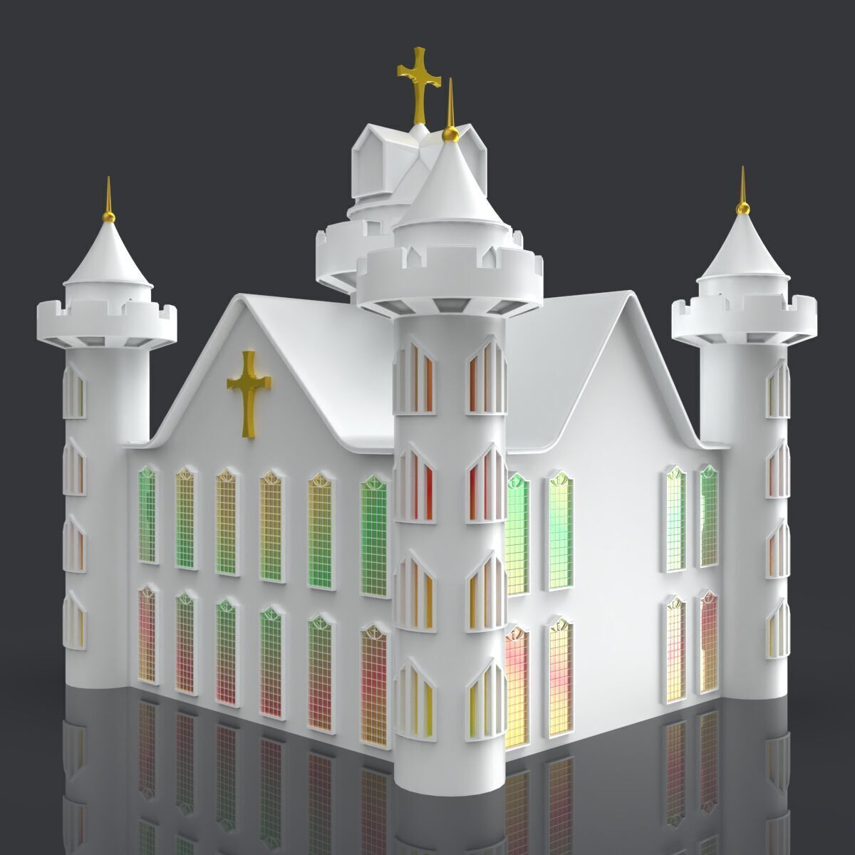 Church 3D Model 3d Printing 3D print model_5