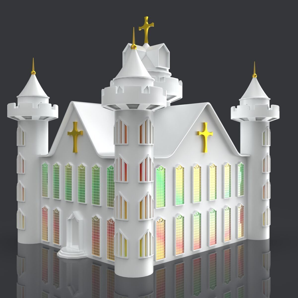 Church 3D Model 3d Printing 3D print model_3