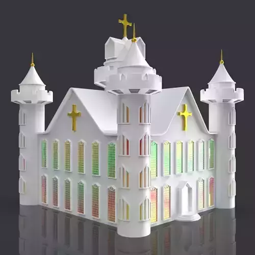 Church 3D Model 3d Printing 3D print model