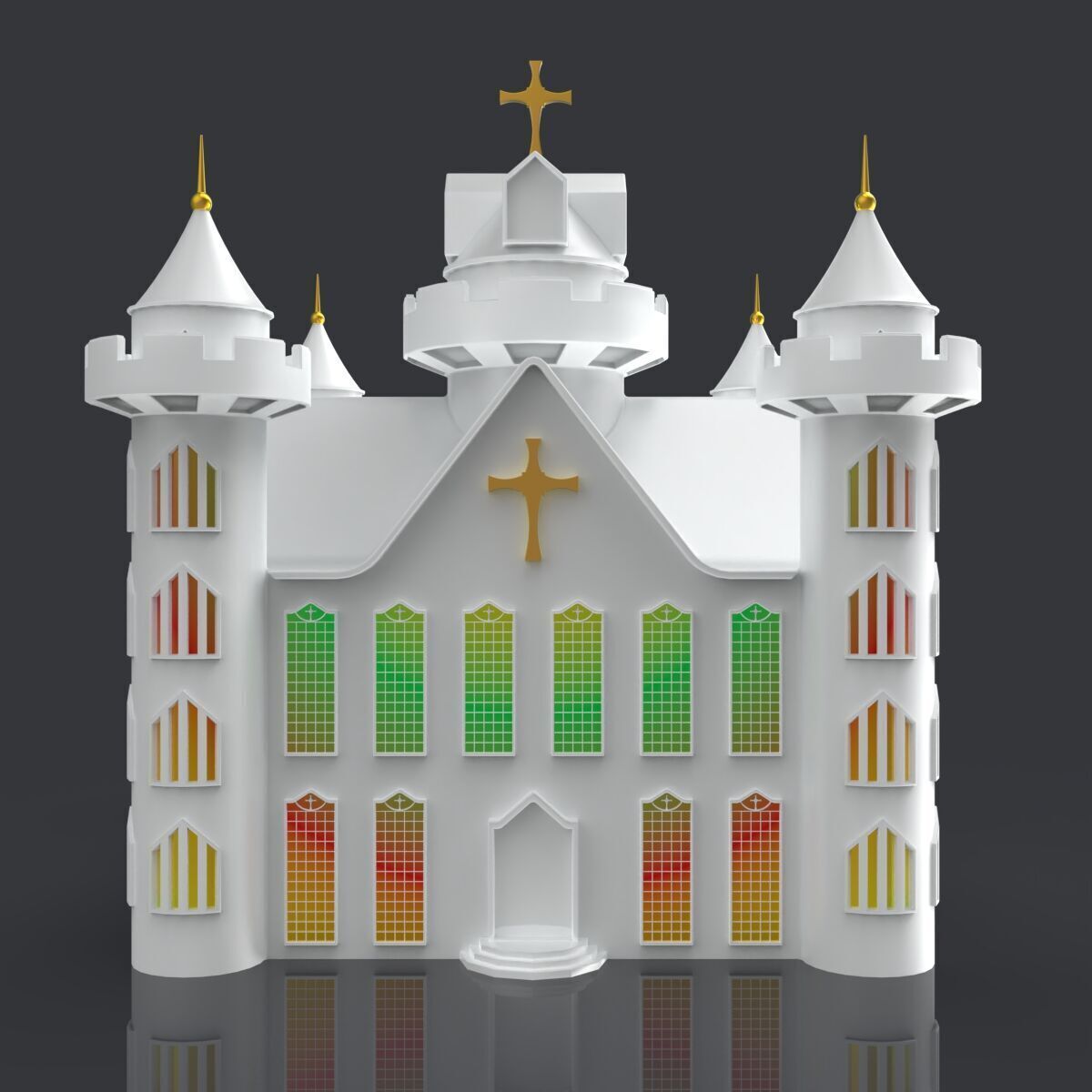 Church 3D Model 3d Printing 3D print model_2
