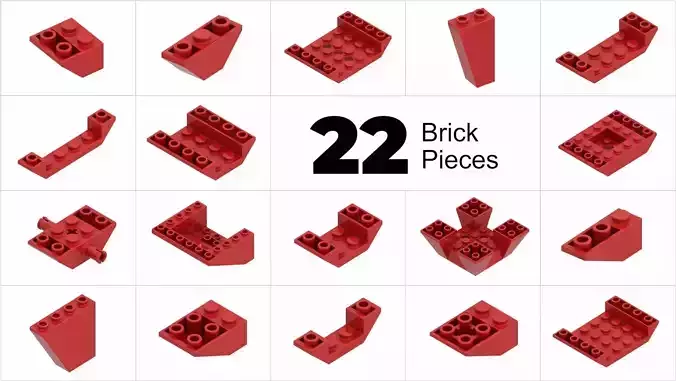 TwindBricks3D - 22 Bricks Cone collection