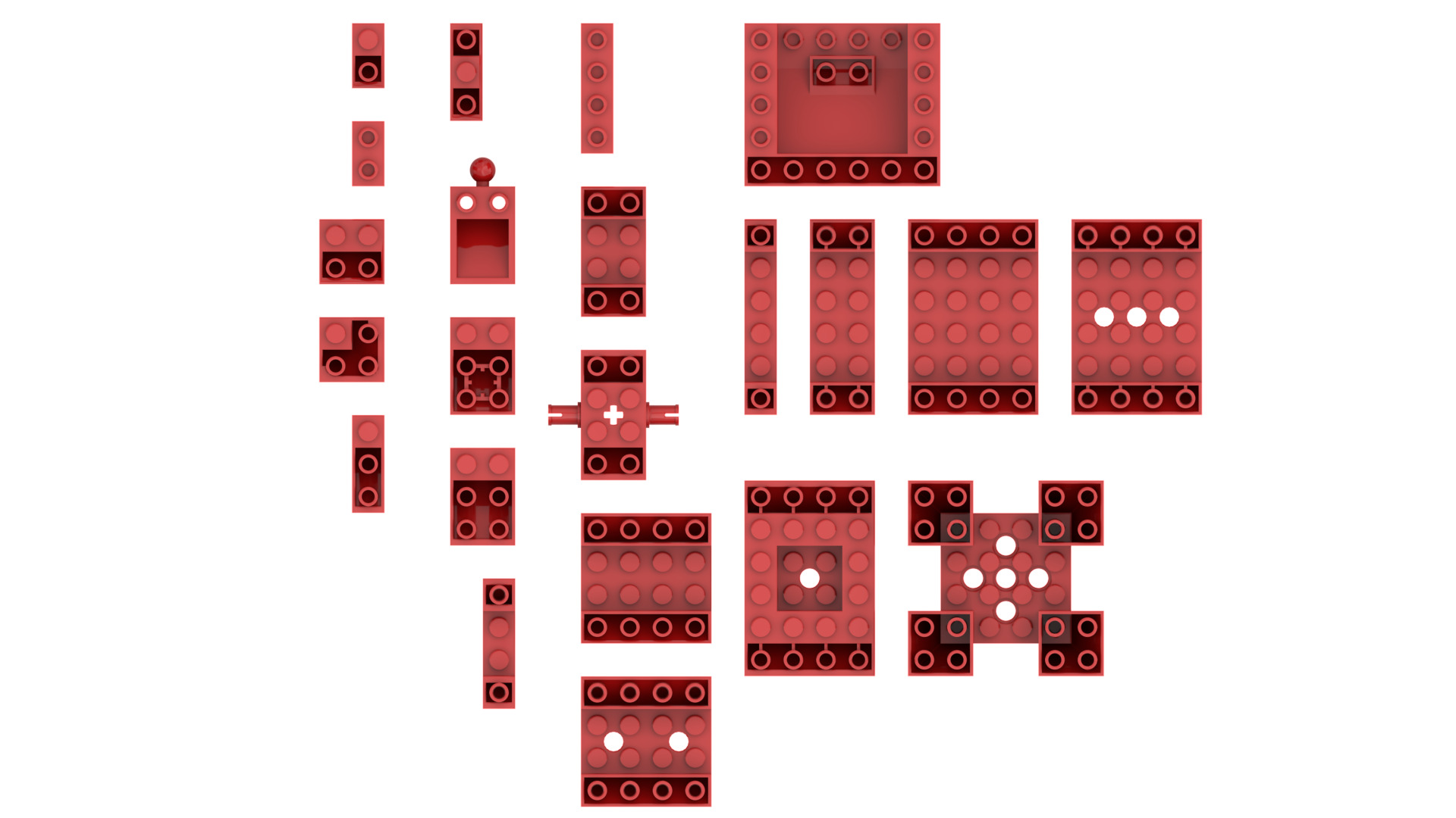TwindBricks3D - 22 Bricks Cone collection 3D print model_1