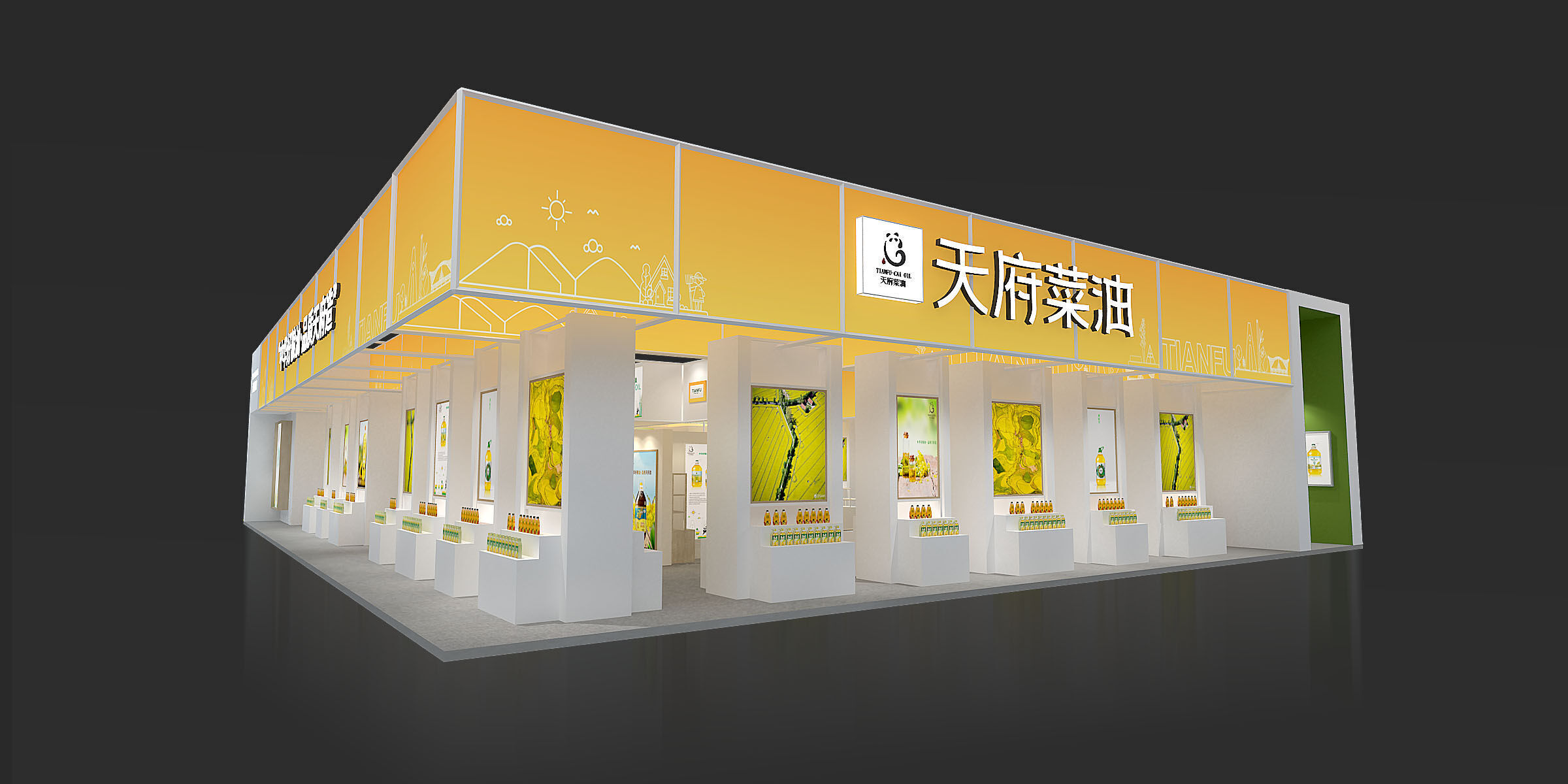 exhibition Low-poly 3D model_19