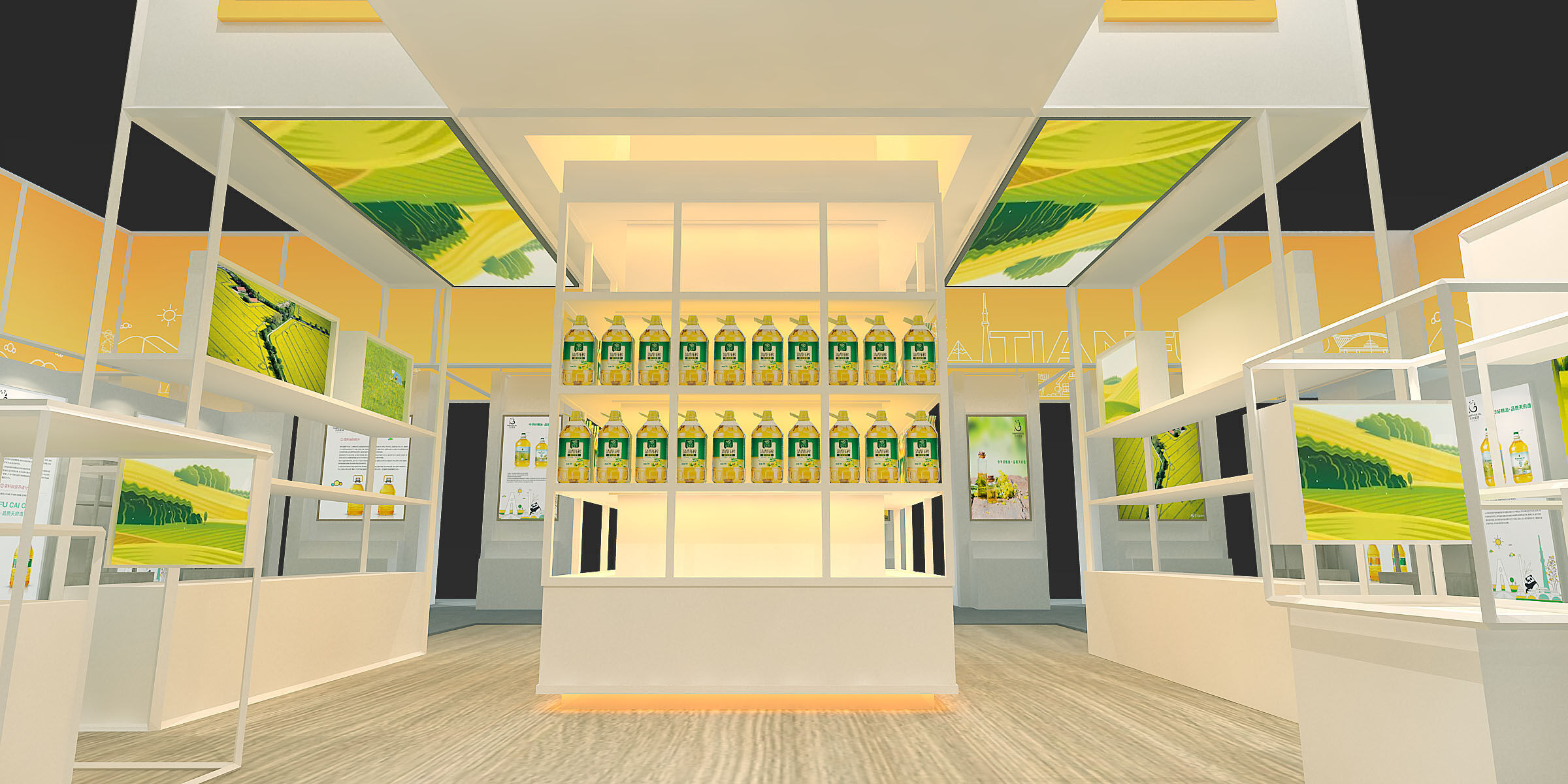 exhibition Low-poly 3D model_10