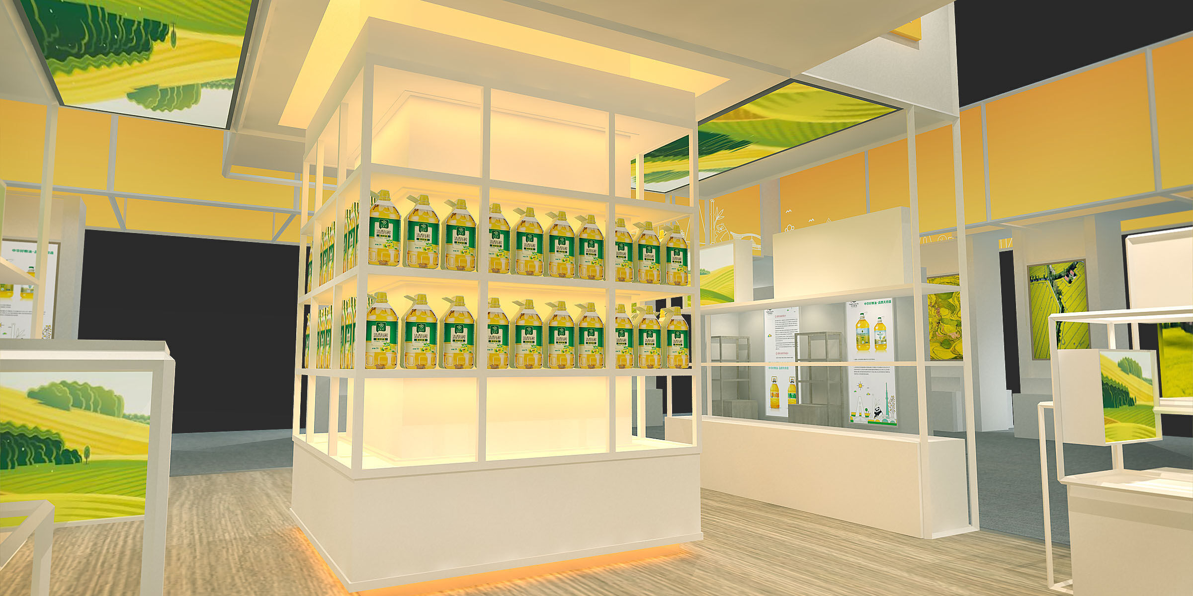 exhibition Low-poly 3D model_11