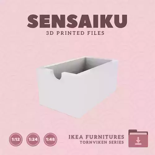 TORNVIKEN Box for Miniature Dollhouse - IKEA - 3D Print 