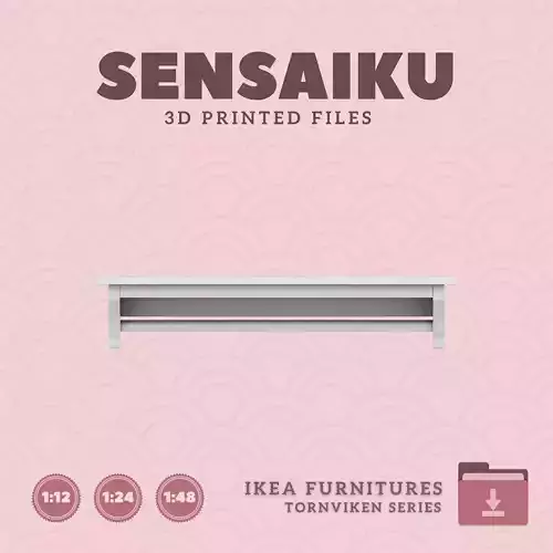 TORNVIKEN Wall Shelf for Mini Dollhouse - IKEA - 3D Print