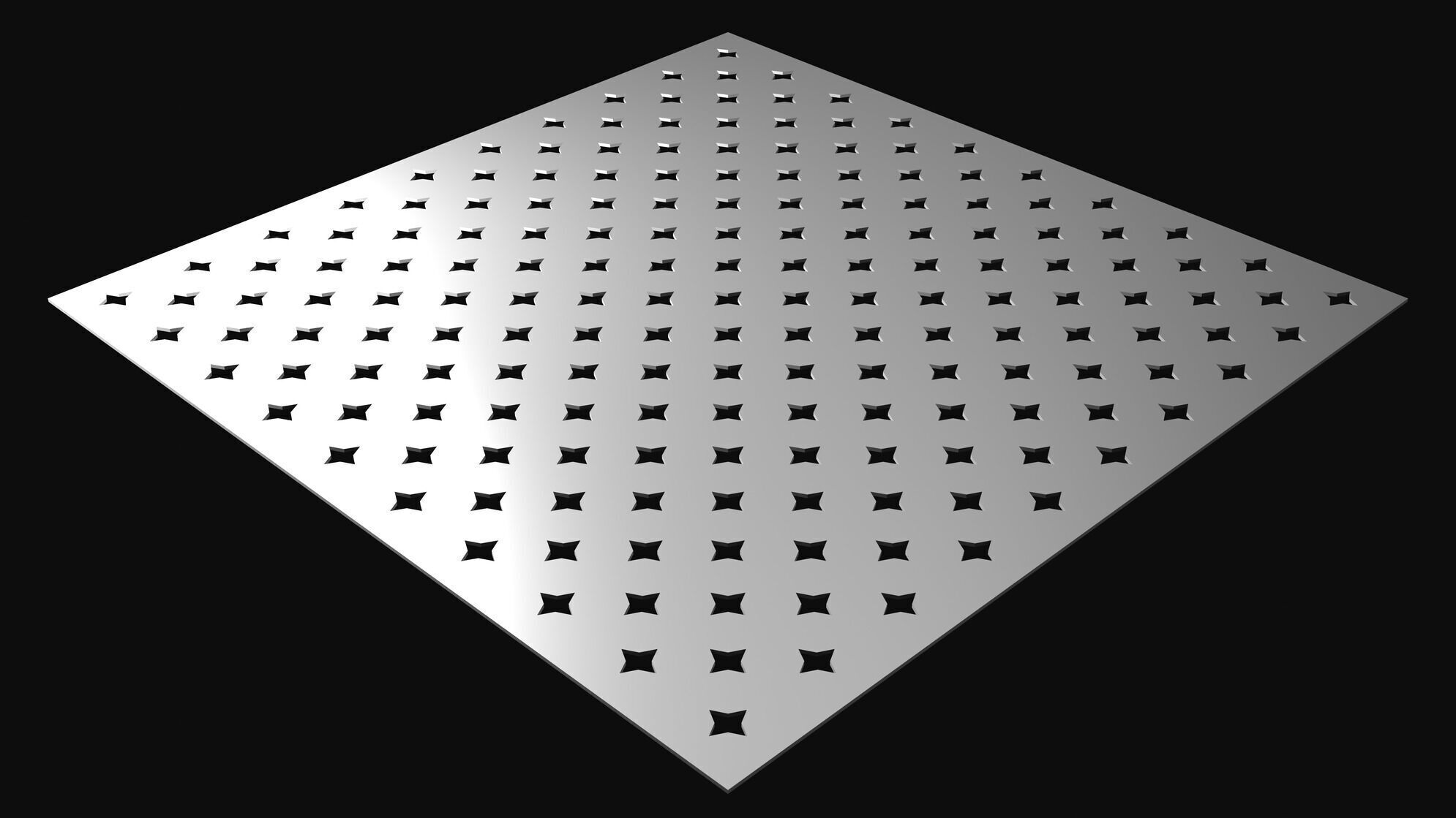 Perforated panel with 12 percent opening 25O08 3D model_1