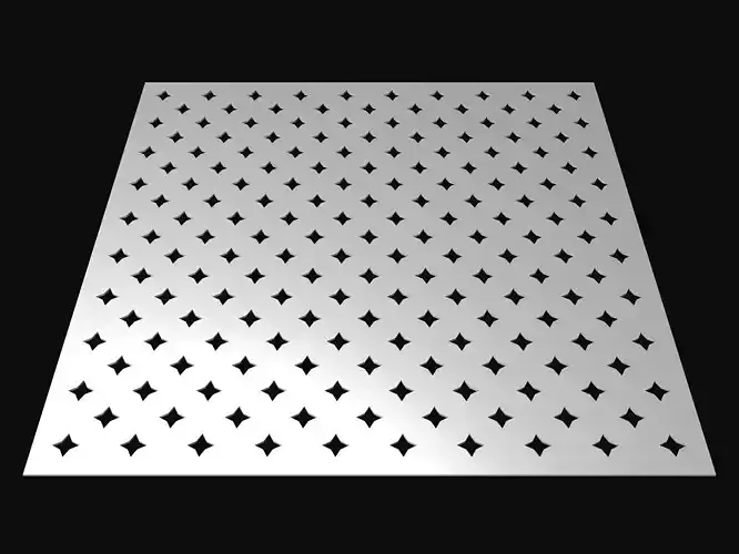 Perforated panel with 12 percent opening 25O08 3D model